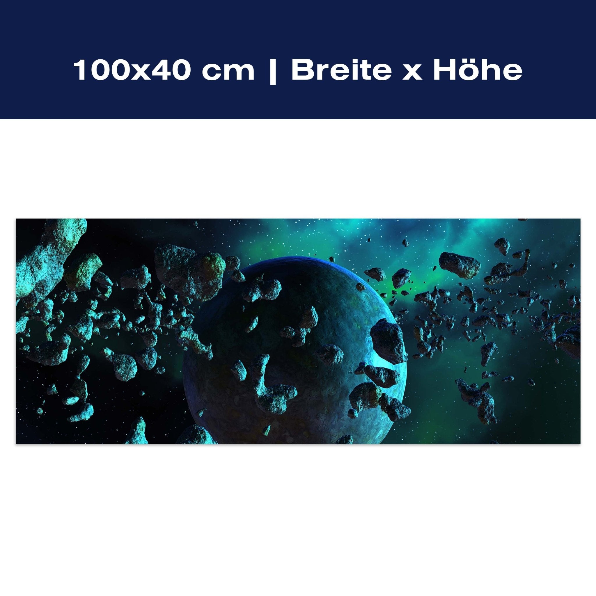 Leinwandbild Asteroidenfeld Space M0263 Leinwandbild Asteroidenfeld Space M0263