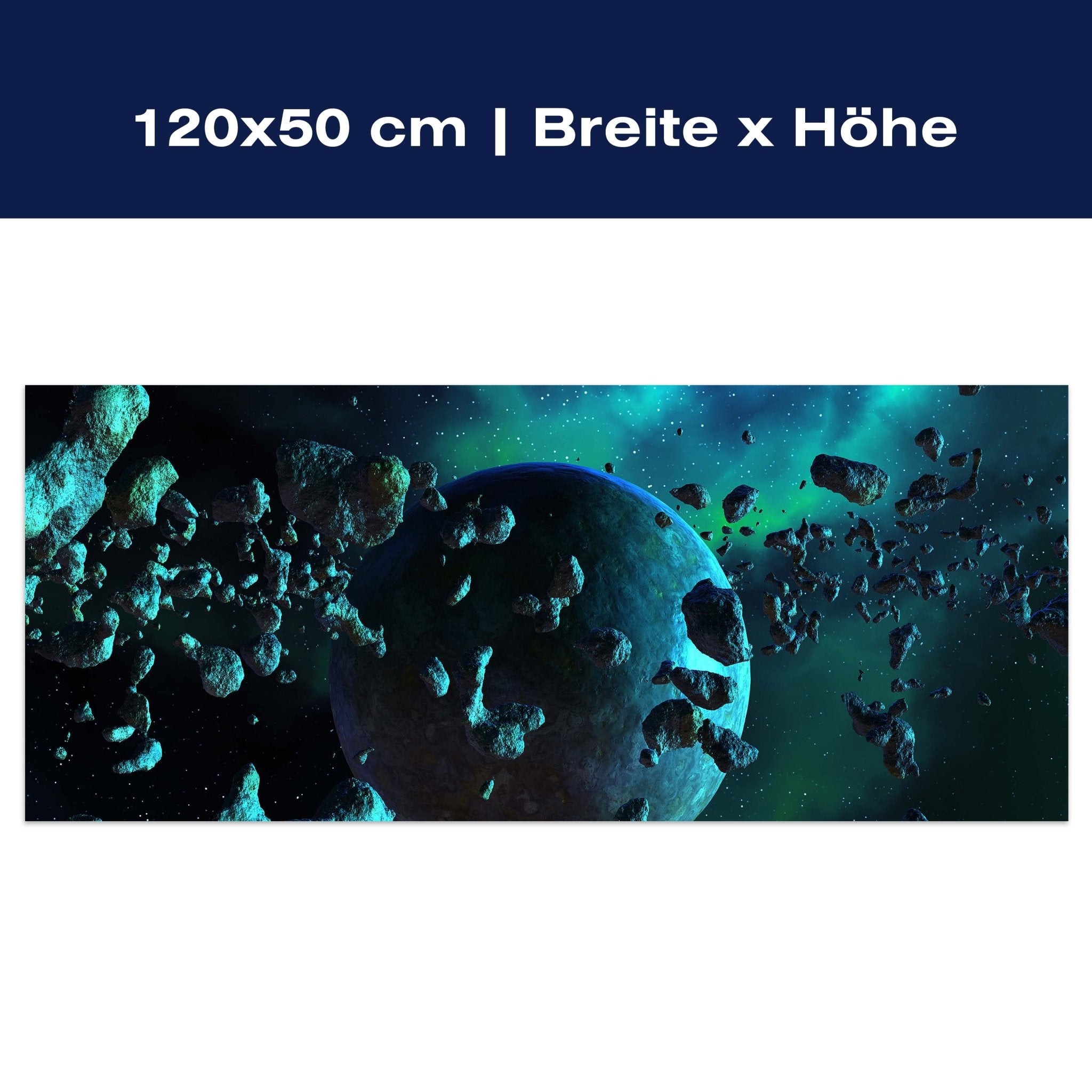 Leinwandbild Asteroidenfeld Space M0263 Leinwandbild Asteroidenfeld Space M0263