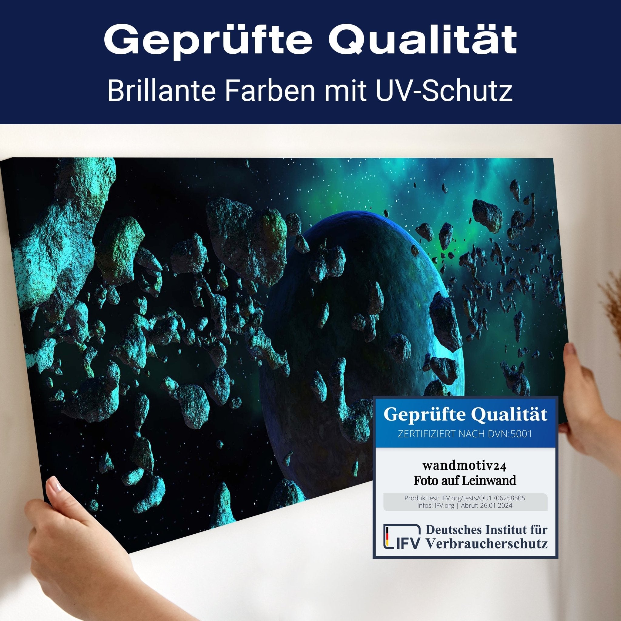 Leinwandbild Asteroidenfeld Space M0263 kaufen - Bild 4 Leinwandbild Asteroidenfeld Space M0263 kaufen - Bild 4