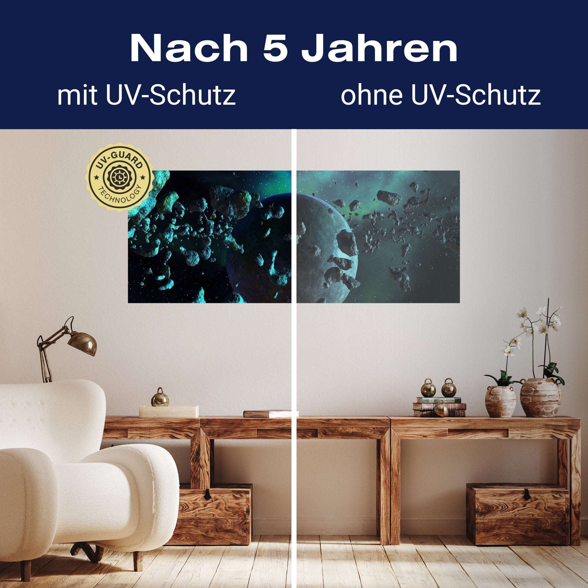 Leinwandbild Asteroidenfeld Space M0263 kaufen - Bild 9 Leinwandbild Asteroidenfeld Space M0263 kaufen - Bild 9