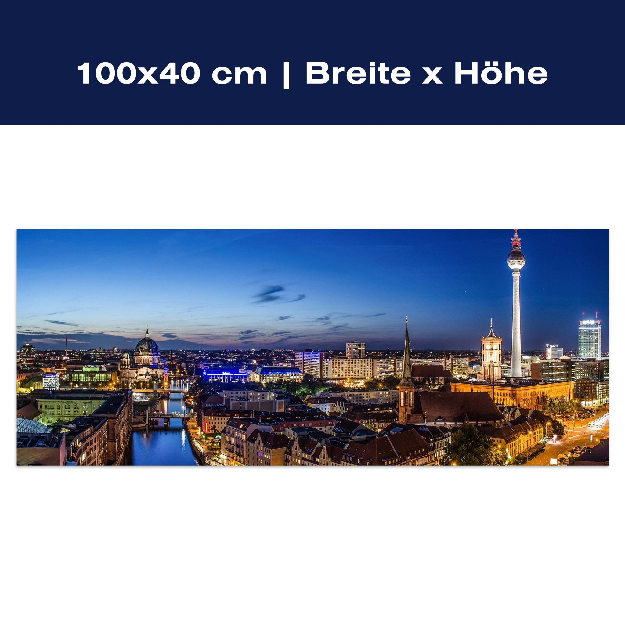 Leinwandbild Berlin bei Nacht M0290 Leinwandbild Berlin bei Nacht M0290