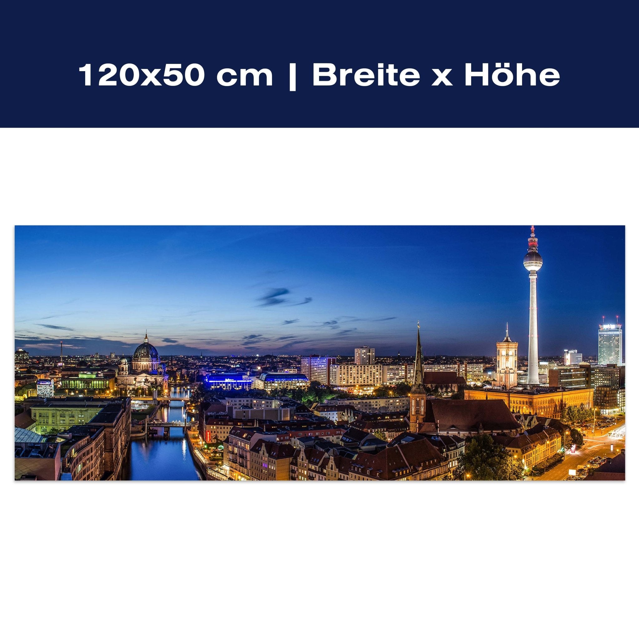 Leinwandbild Berlin bei Nacht M0290 Leinwandbild Berlin bei Nacht M0290