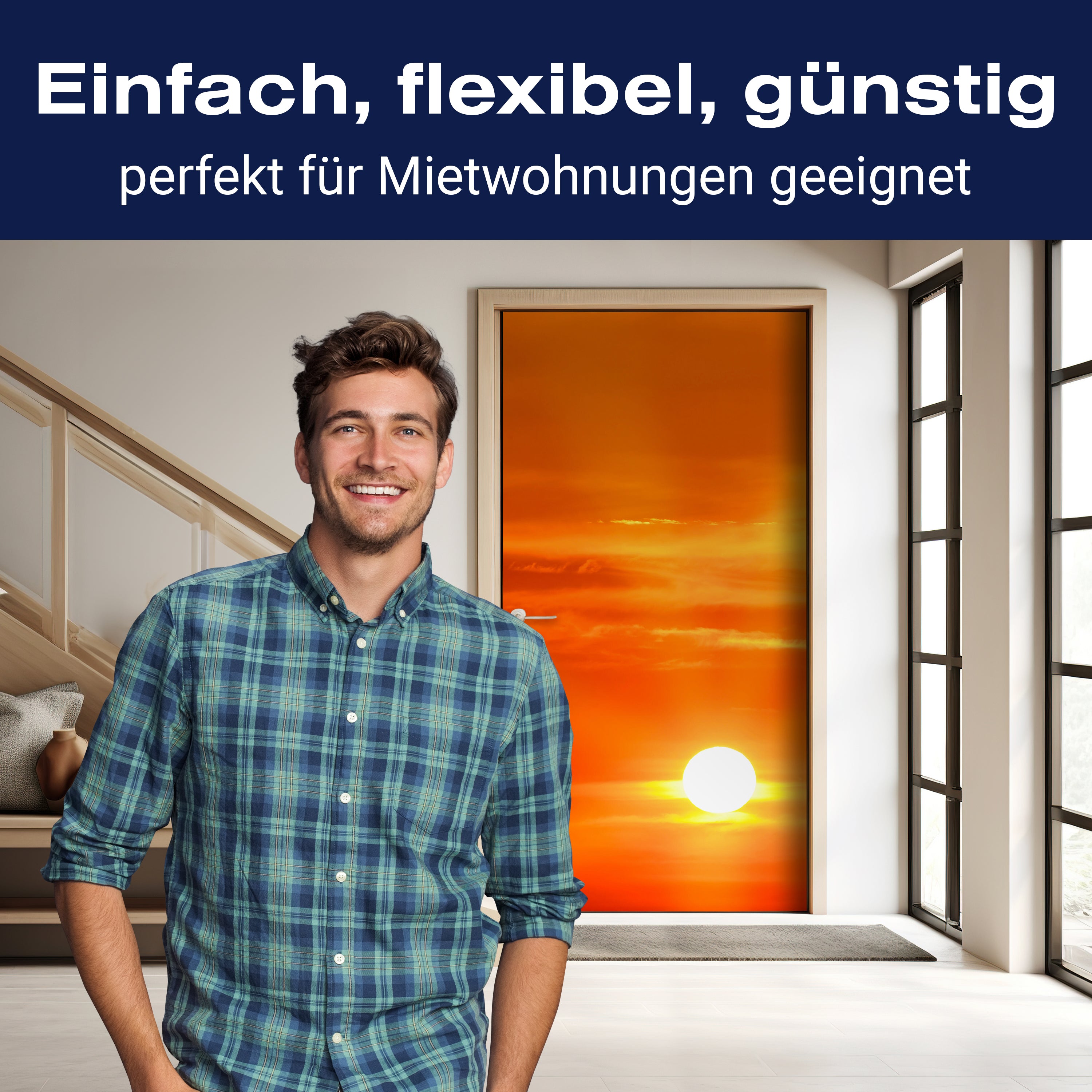 Türtapete Abendrot Meer M0301 - Bild 3 Türtapete Abendrot Meer M0301 - Bild 3