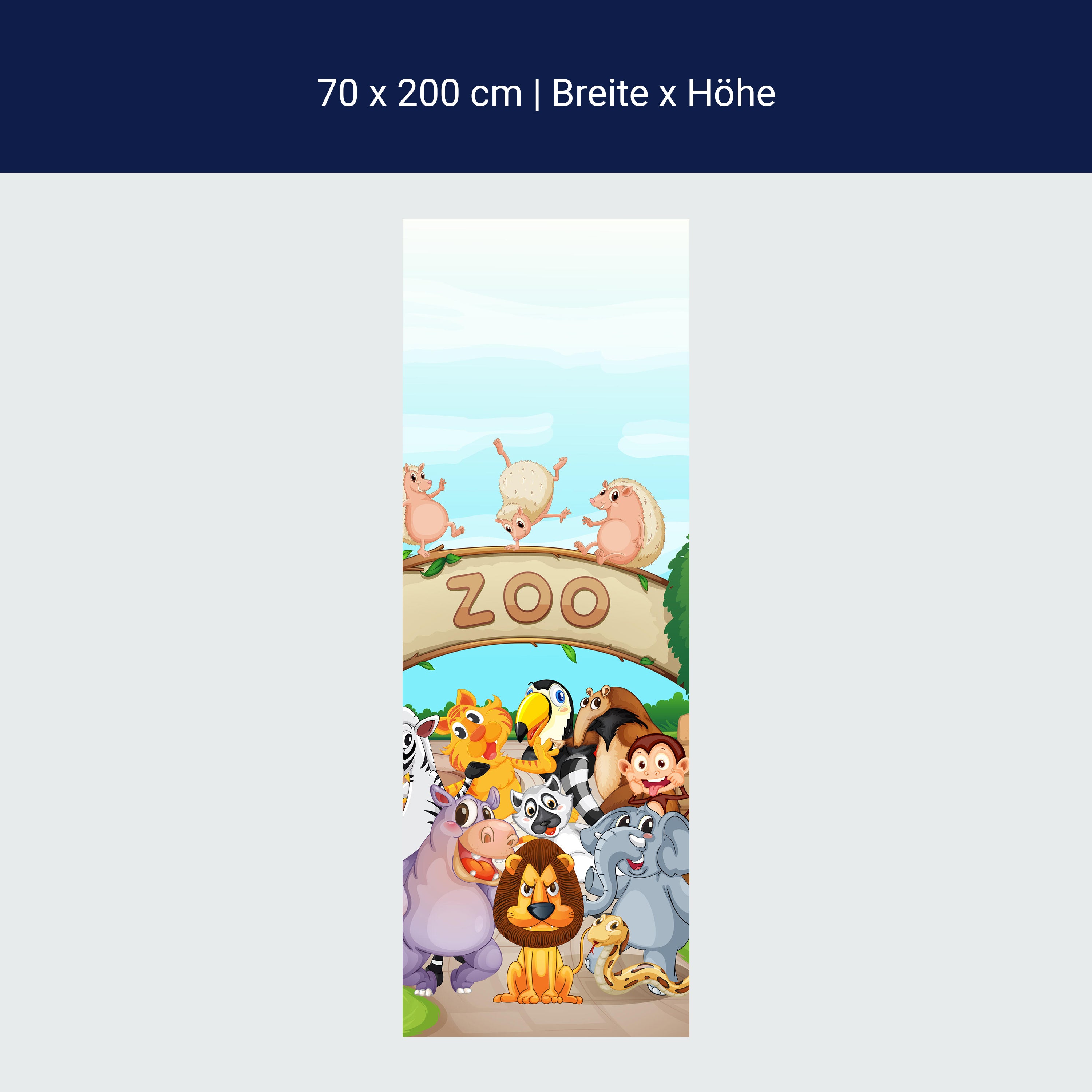 Türtapete Zootiere Kinder M0302 Türtapete Zootiere Kinder M0302