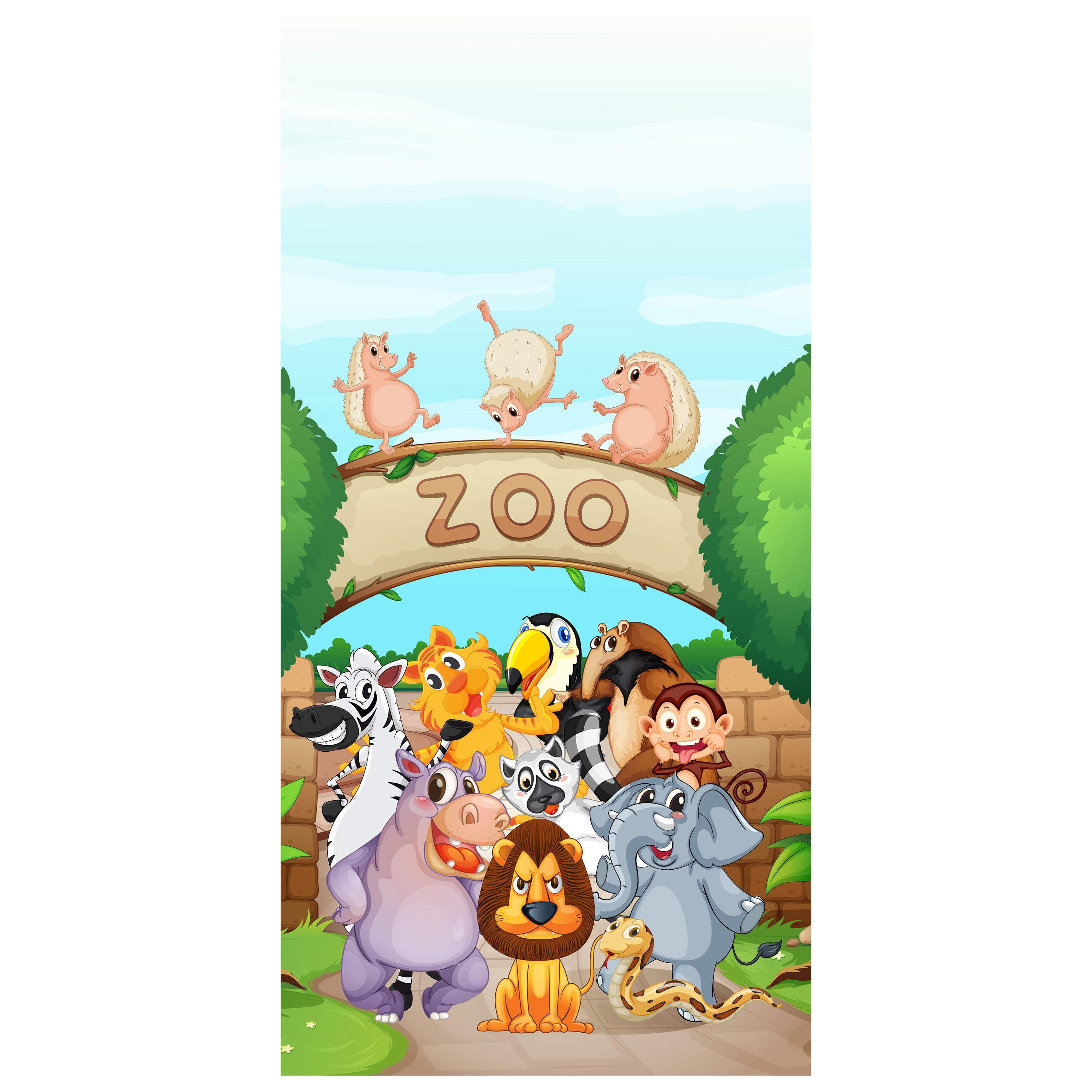 Türtapete Zootiere Kinder M0302 - Bild 2 Türtapete Zootiere Kinder M0302 - Bild 2