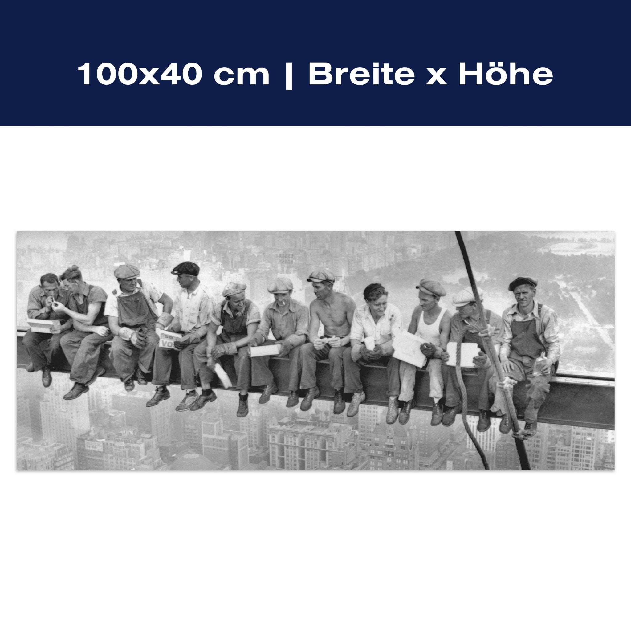 Leinwandbild New York Skylunch M0305 Leinwandbild New York Skylunch M0305