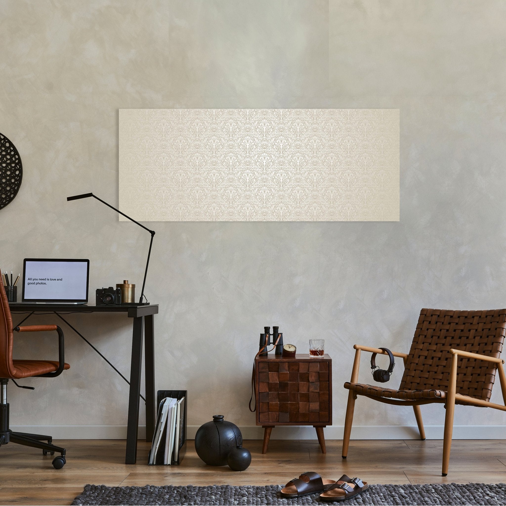 Leinwandbild Barockmuster Beige M0306 kaufen - Bild 2 Leinwandbild Barockmuster Beige M0306 kaufen - Bild 2