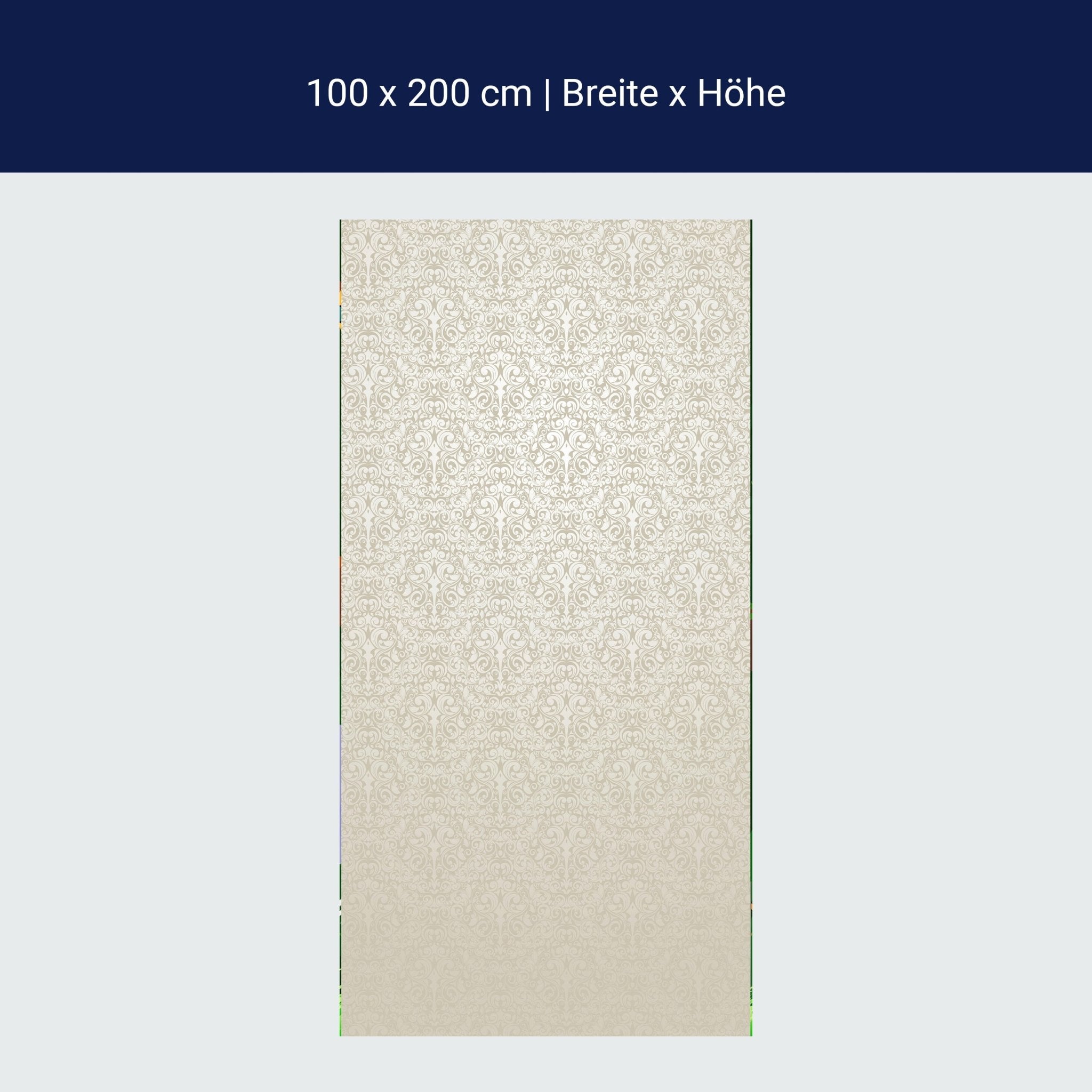 Türtapete Barockmuster Beige M0306 Türtapete Barockmuster Beige M0306