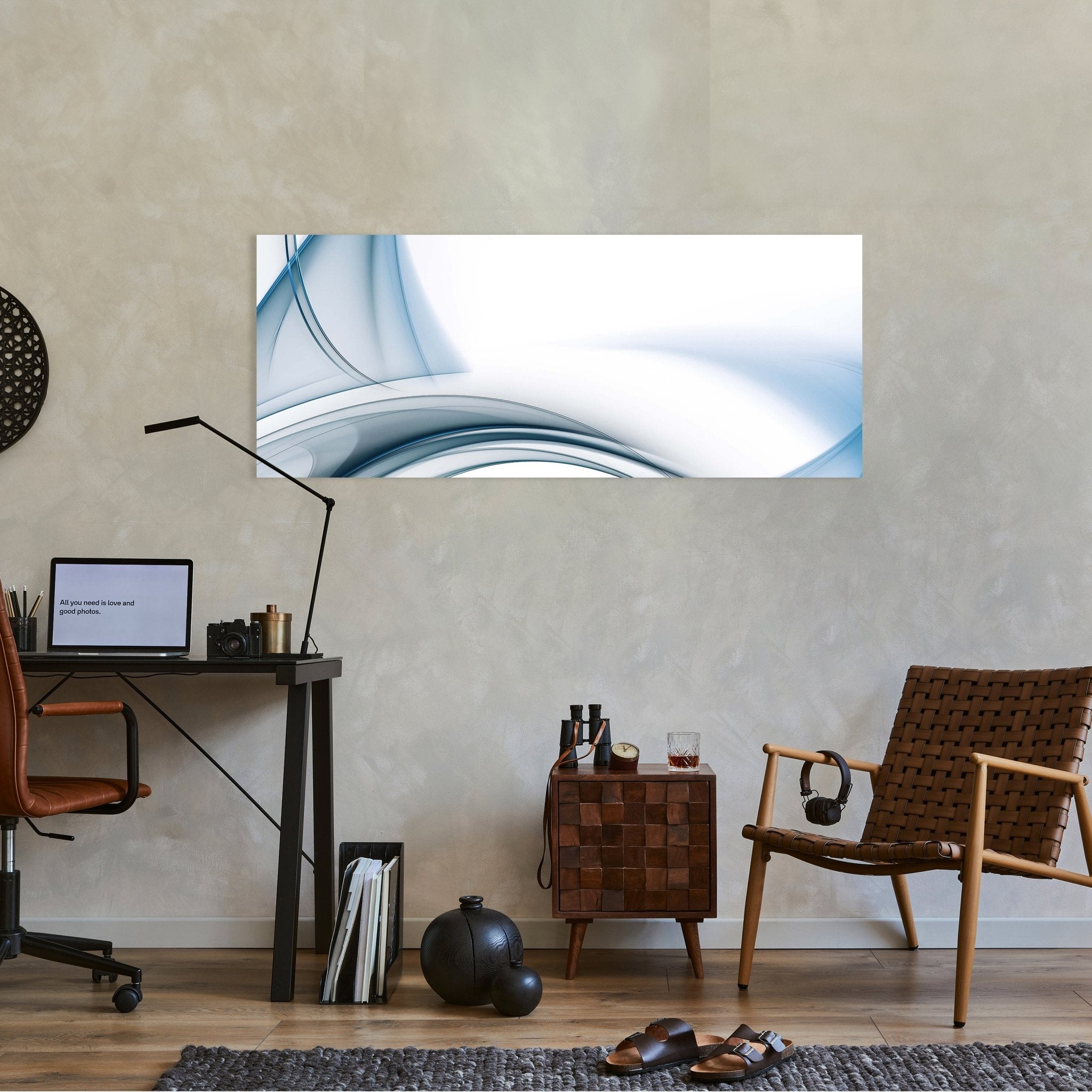 Leinwandbild Blaue Glaswelle M0307 kaufen - Bild 2 Leinwandbild Blaue Glaswelle M0307 kaufen - Bild 2