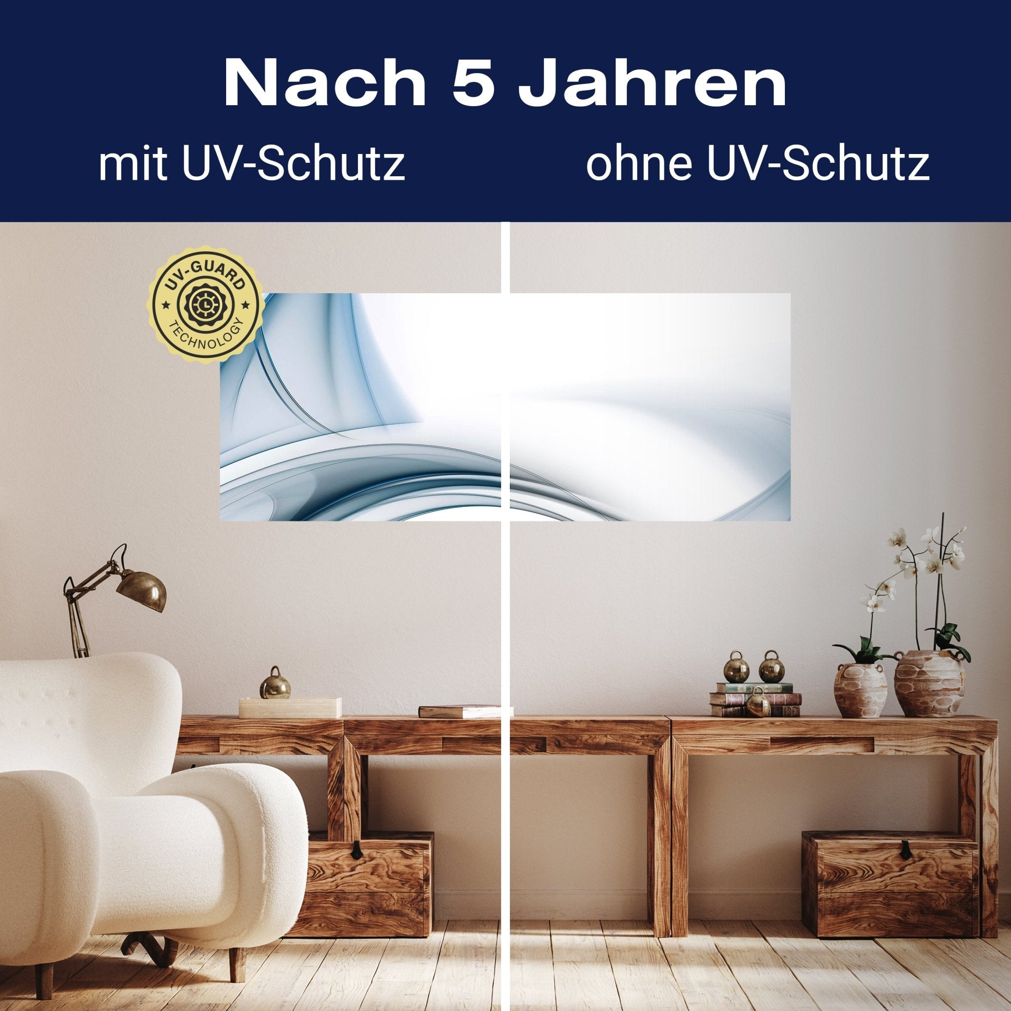 Leinwandbild Blaue Glaswelle M0307 kaufen - Bild 9 Leinwandbild Blaue Glaswelle M0307 kaufen - Bild 9