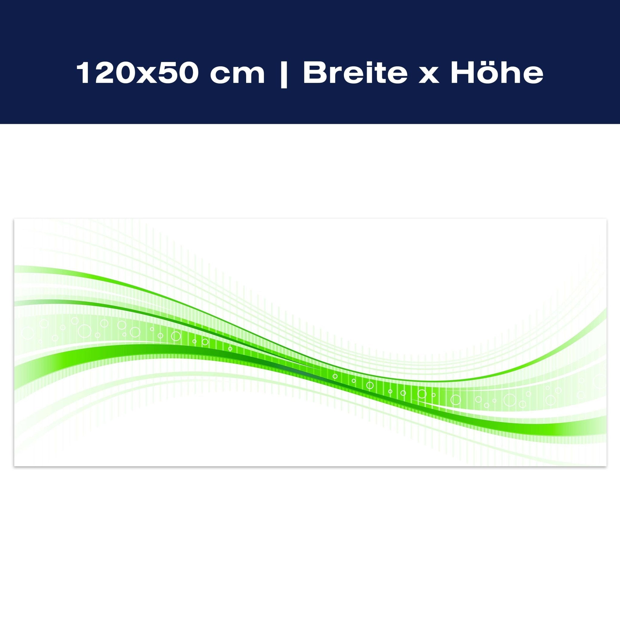 Leinwandbild Grüne Welle M0313 Leinwandbild Grüne Welle M0313