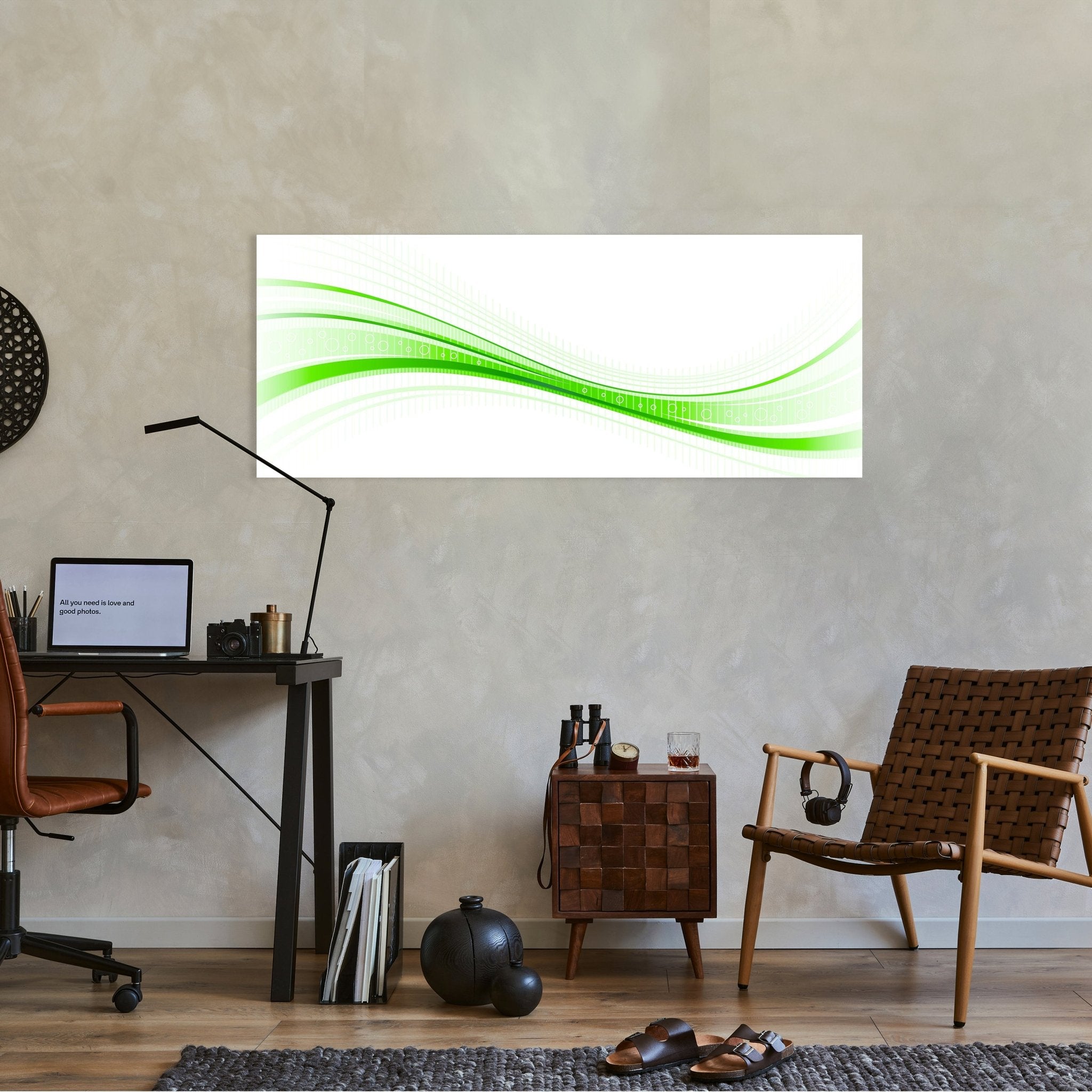 Leinwandbild Grüne Welle M0313 kaufen - Bild 2 Leinwandbild Grüne Welle M0313 kaufen - Bild 2