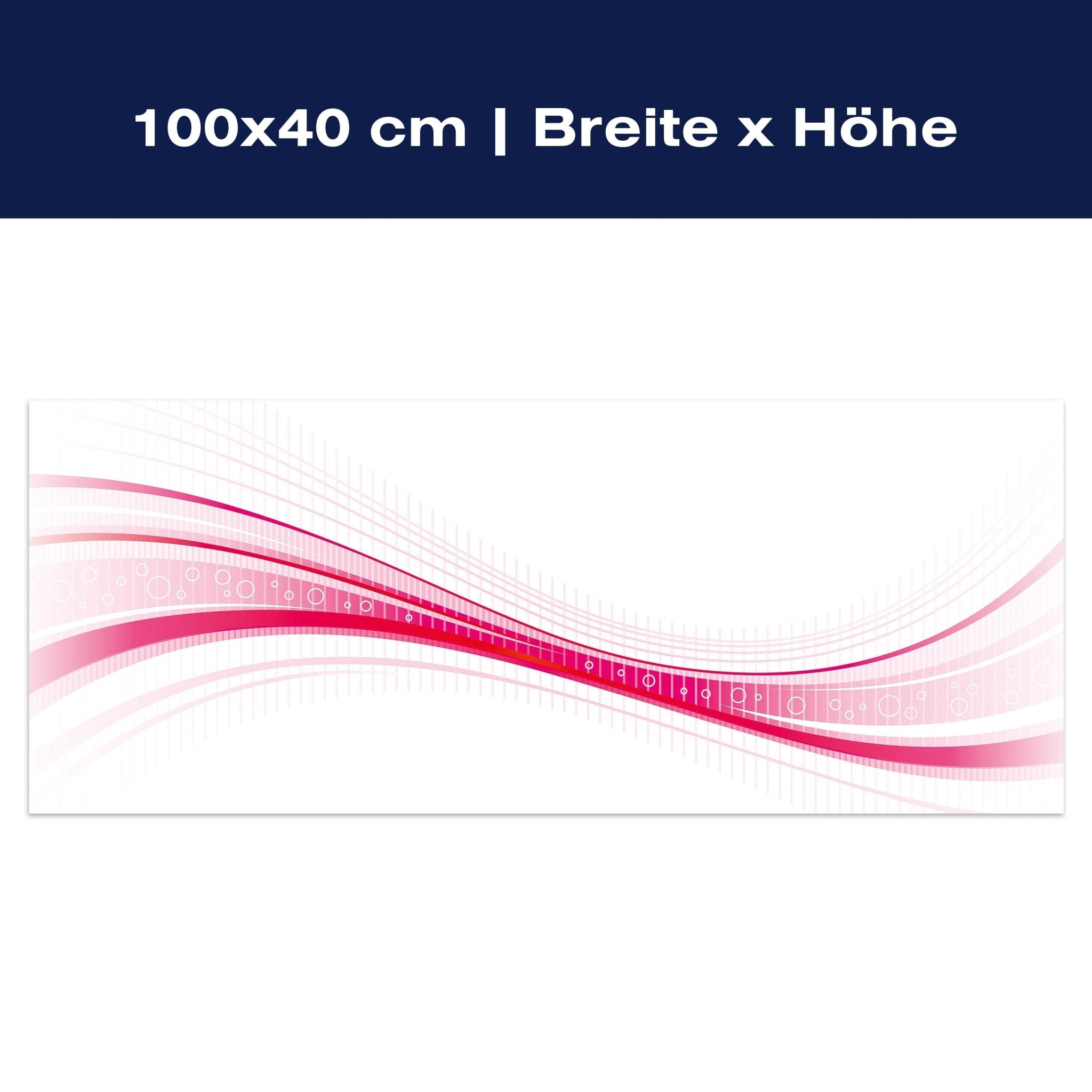 Leinwandbild Pinke Welle M0314 Leinwandbild Pinke Welle M0314