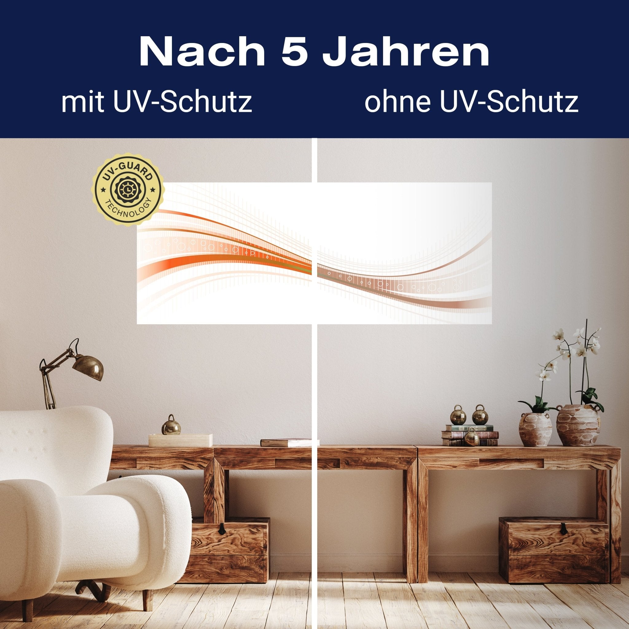 Leinwandbild Orangene Welle M0315 kaufen - Bild 9 Leinwandbild Orangene Welle M0315 kaufen - Bild 9