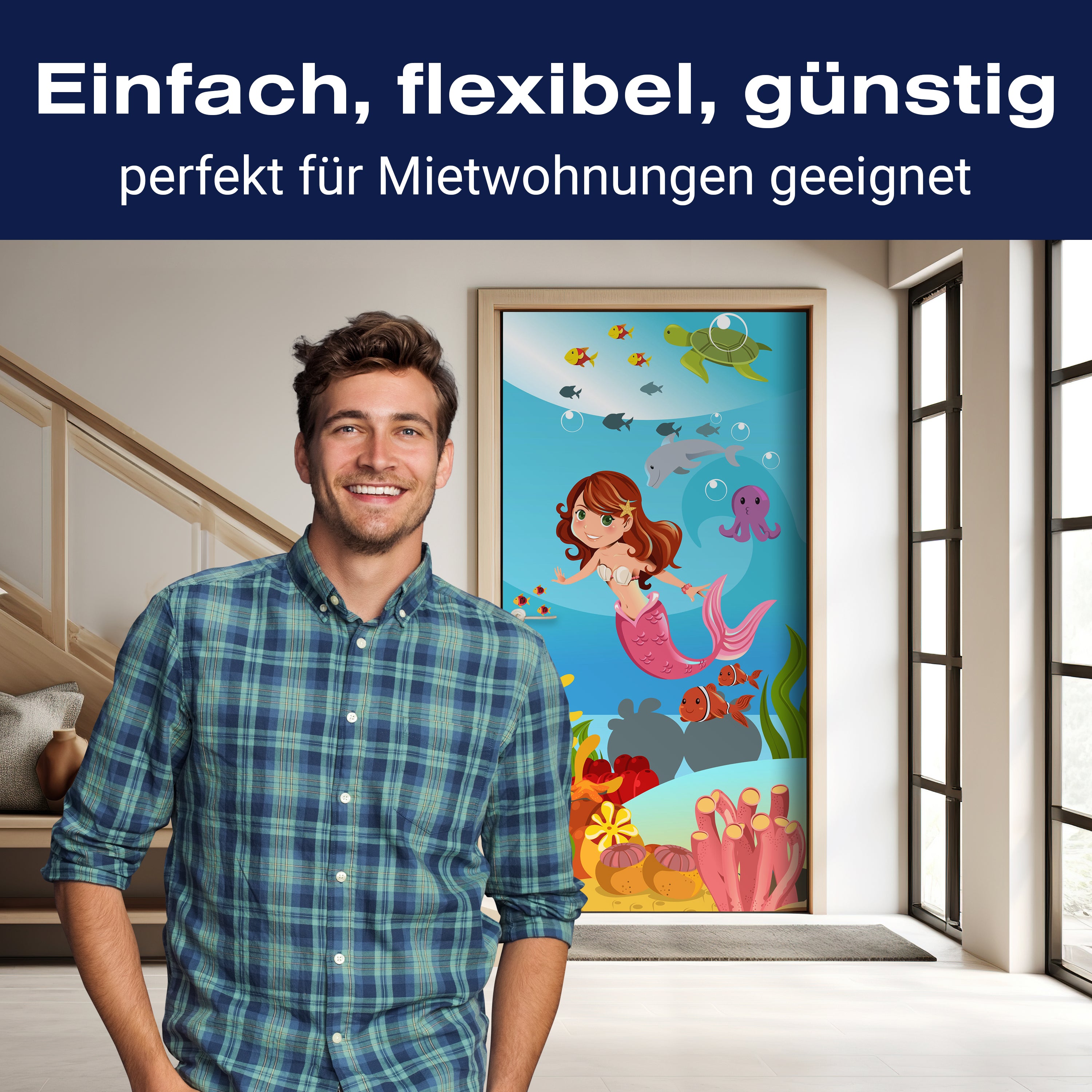 Türtapete kleine Meerjungfrau M0318 - Bild 3 Türtapete kleine Meerjungfrau M0318 - Bild 3