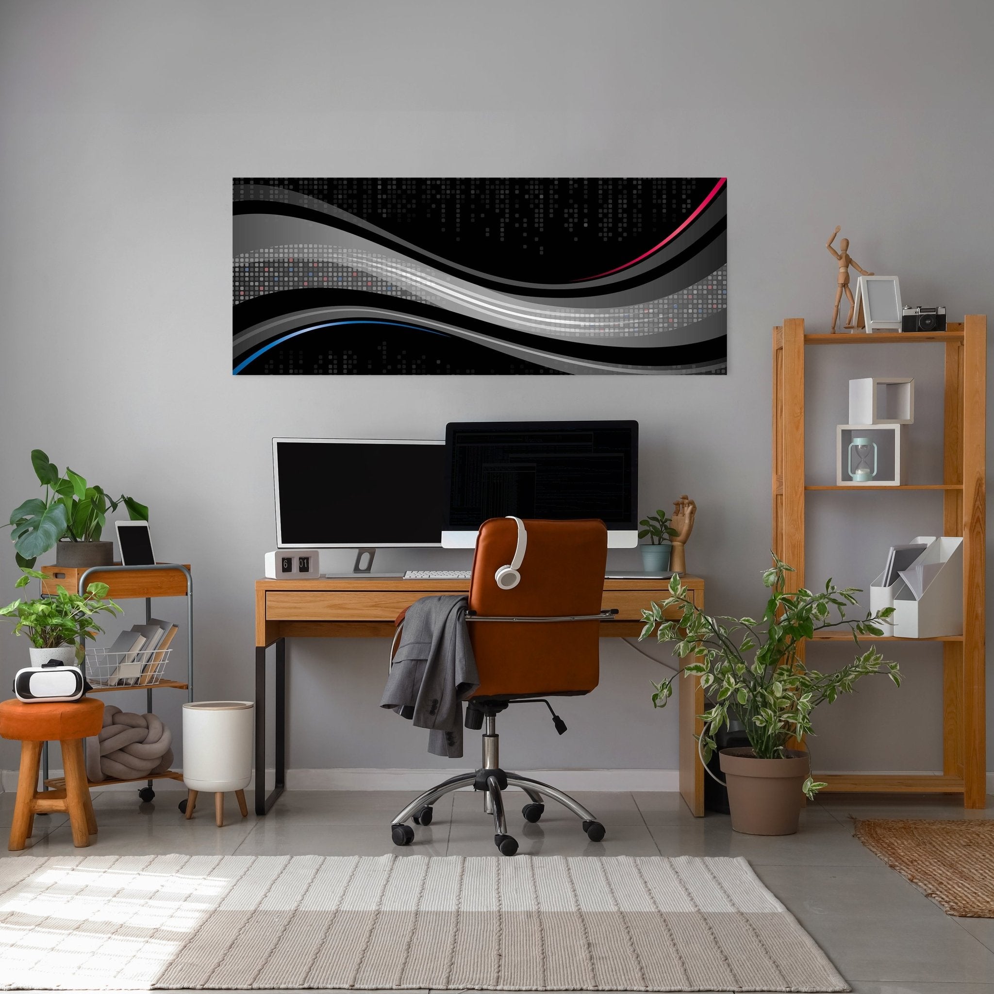 Leinwandbild Black Waves M0319 kaufen - Bild 3 Leinwandbild Black Waves M0319 kaufen - Bild 3