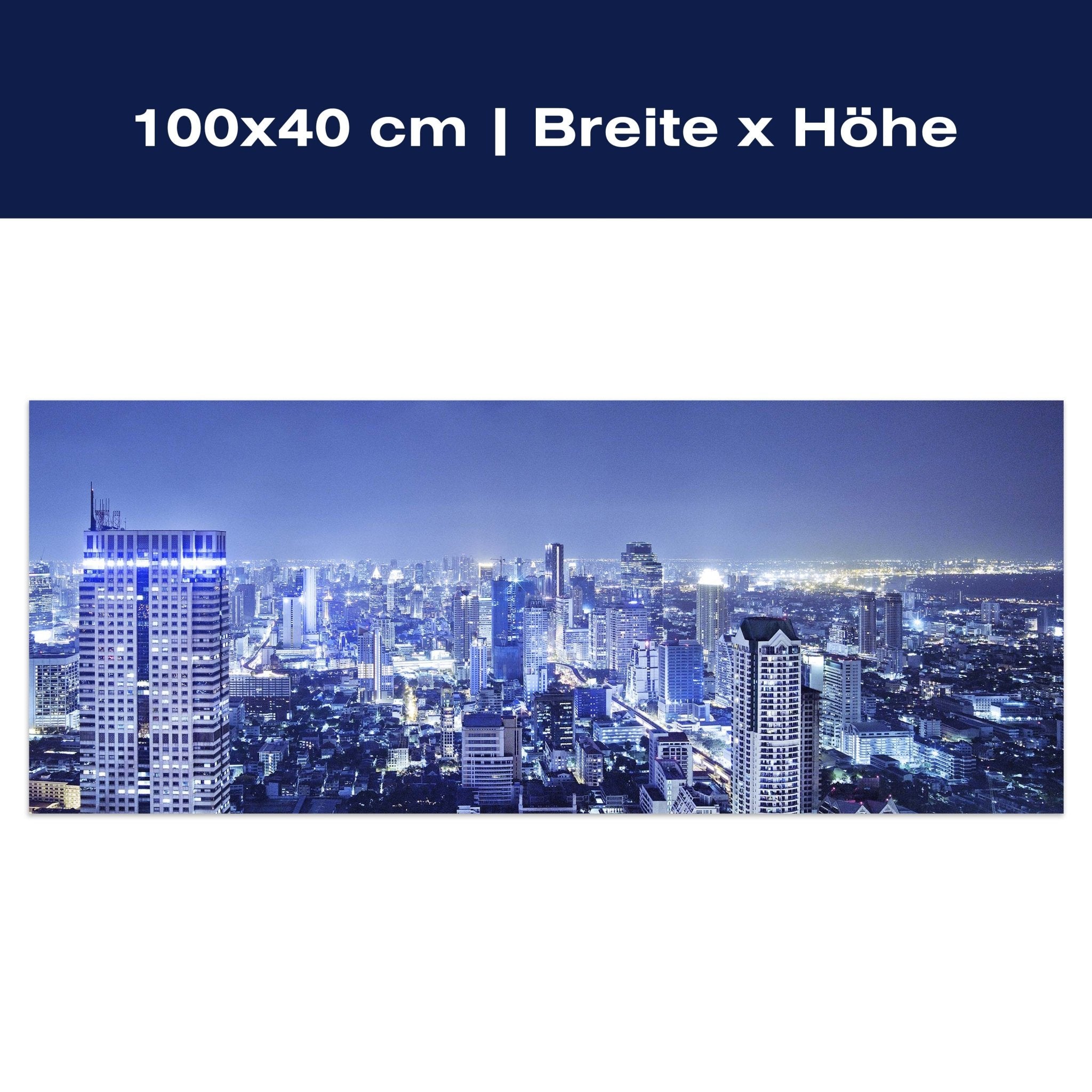 Leinwandbild Bangkok bei Nacht M0331 Leinwandbild Bangkok bei Nacht M0331