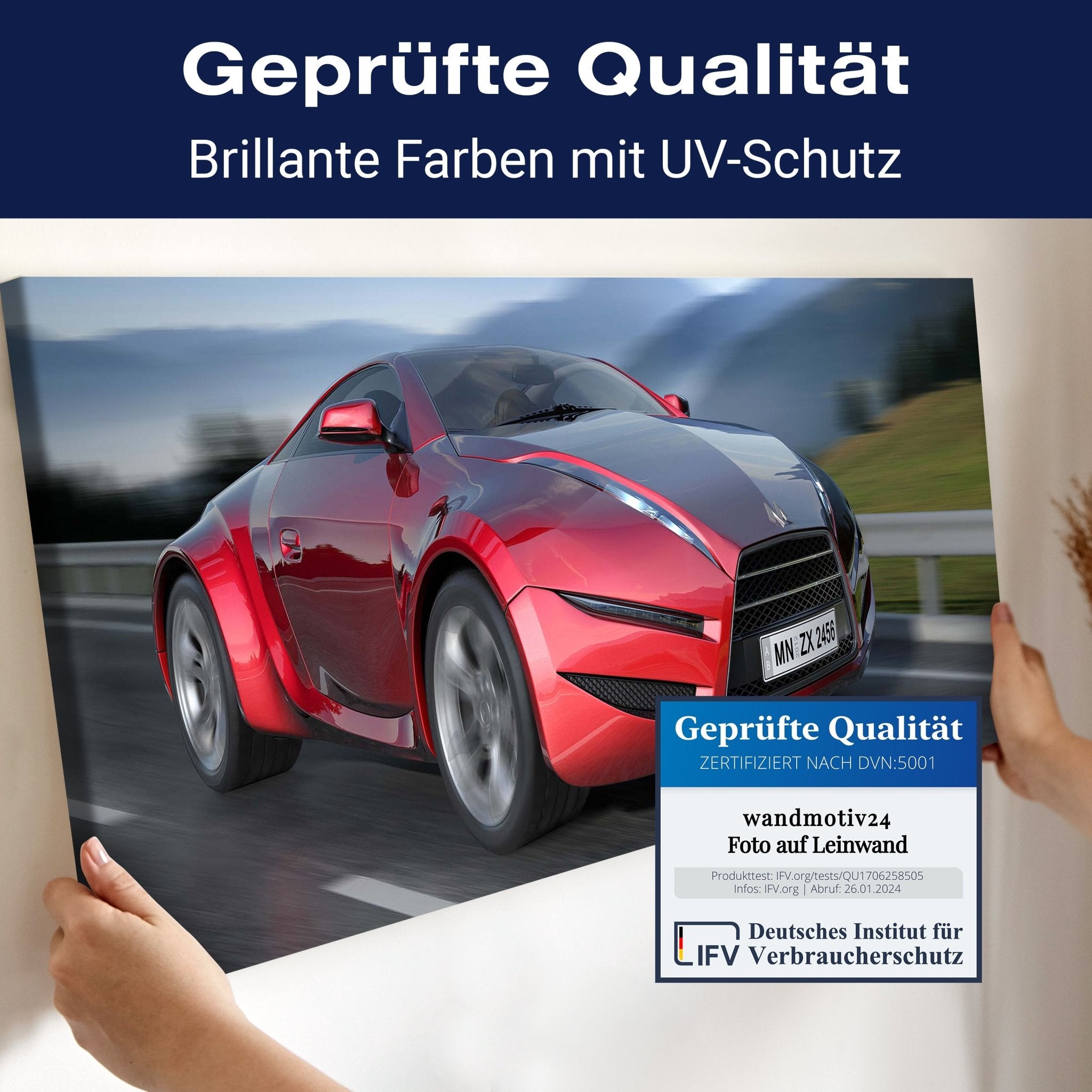 Leinwandbild Fahrender Sportwagen M0332 kaufen - Bild 4 Leinwandbild Fahrender Sportwagen M0332 kaufen - Bild 4