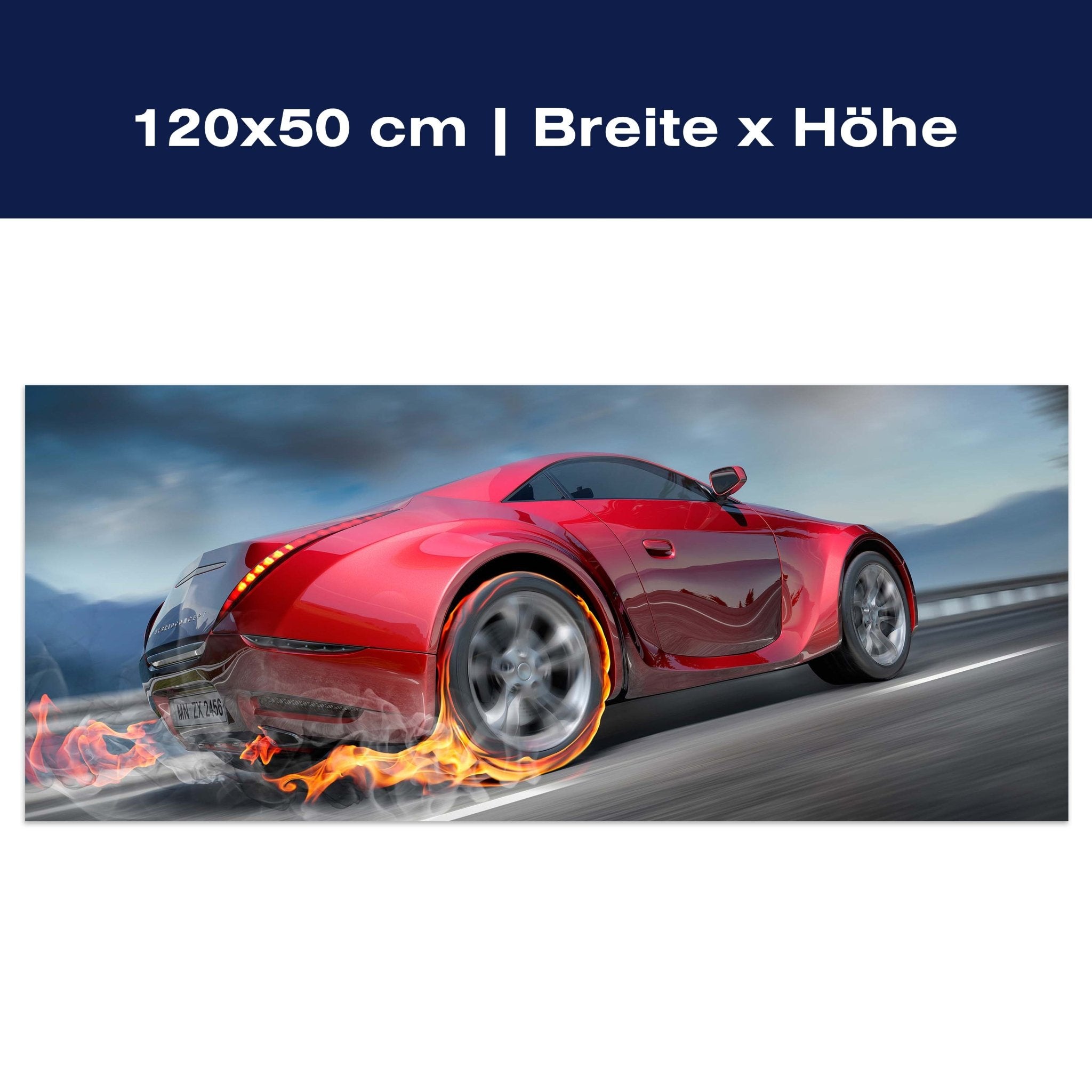 Leinwandbild Sportwagen in Action M0334 Leinwandbild Sportwagen in Action M0334