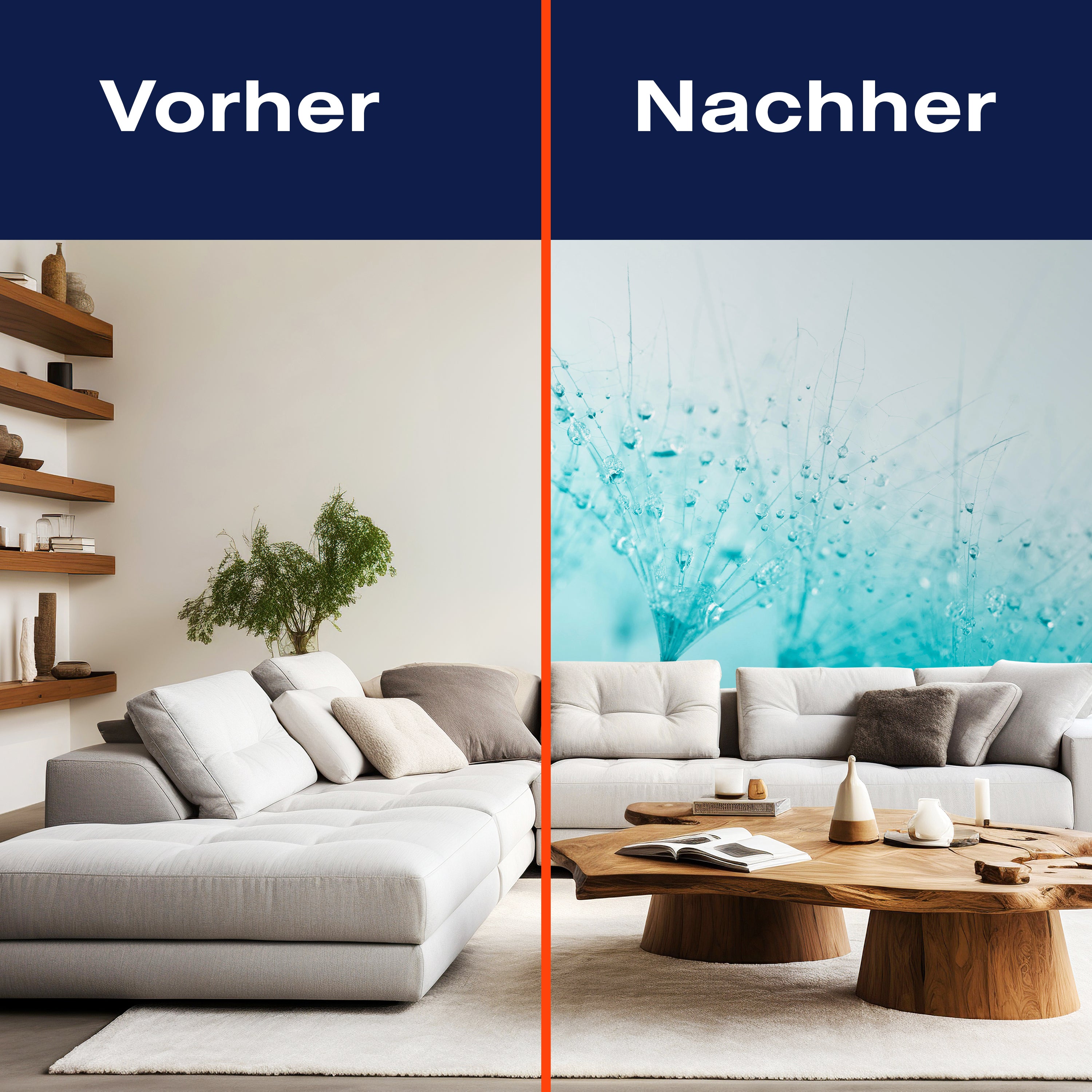 Fototapete Pusteblume Türkis M0347 - Bild 9 Fototapete Pusteblume Türkis M0347 - Bild 9