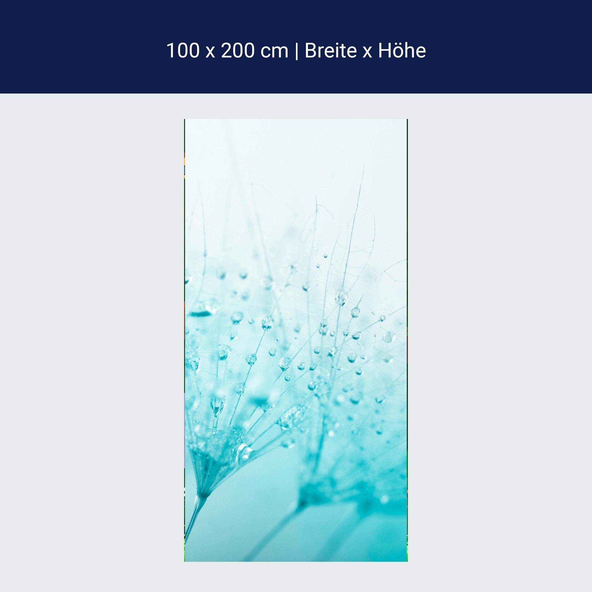 Türtapete Pusteblume Türkis M0347 Türtapete Pusteblume Türkis M0347