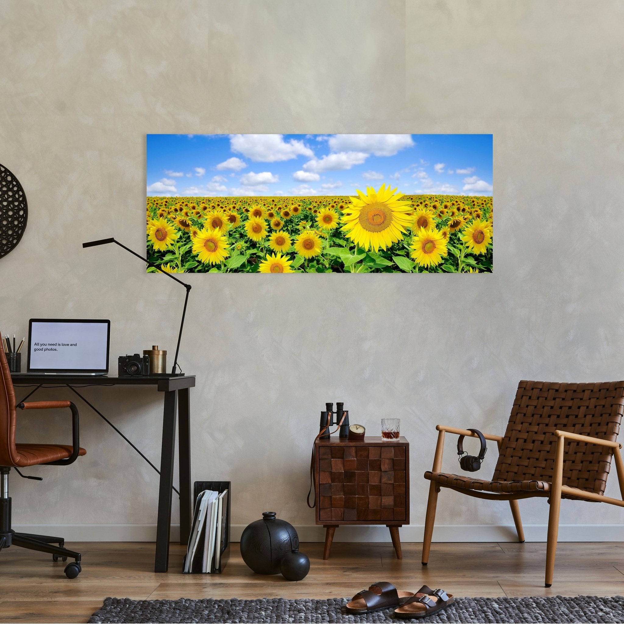 Leinwandbild Sonnenblumenfeld M0348 kaufen - Bild 2 Leinwandbild Sonnenblumenfeld M0348 kaufen - Bild 2