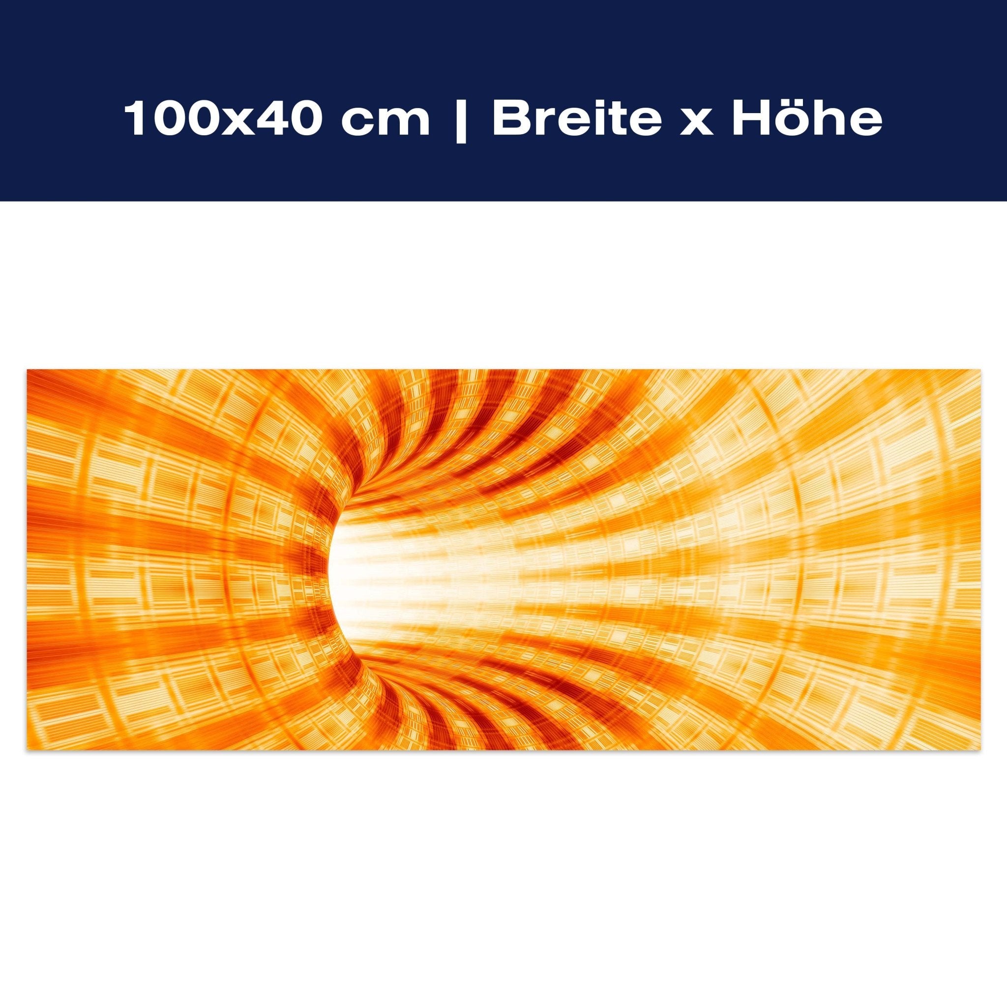 Leinwandbild Gelber Tunnel M0351 Leinwandbild Gelber Tunnel M0351