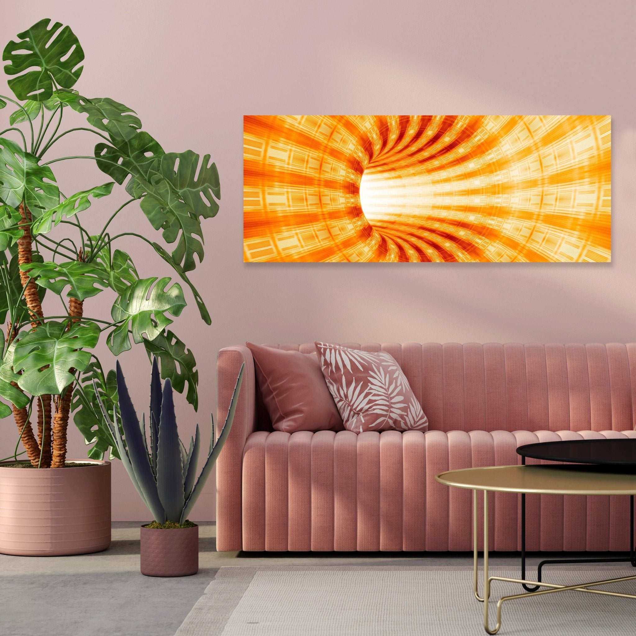 Leinwandbild Gelber Tunnel M0351 kaufen - Bild 3 Leinwandbild Gelber Tunnel M0351 kaufen - Bild 3