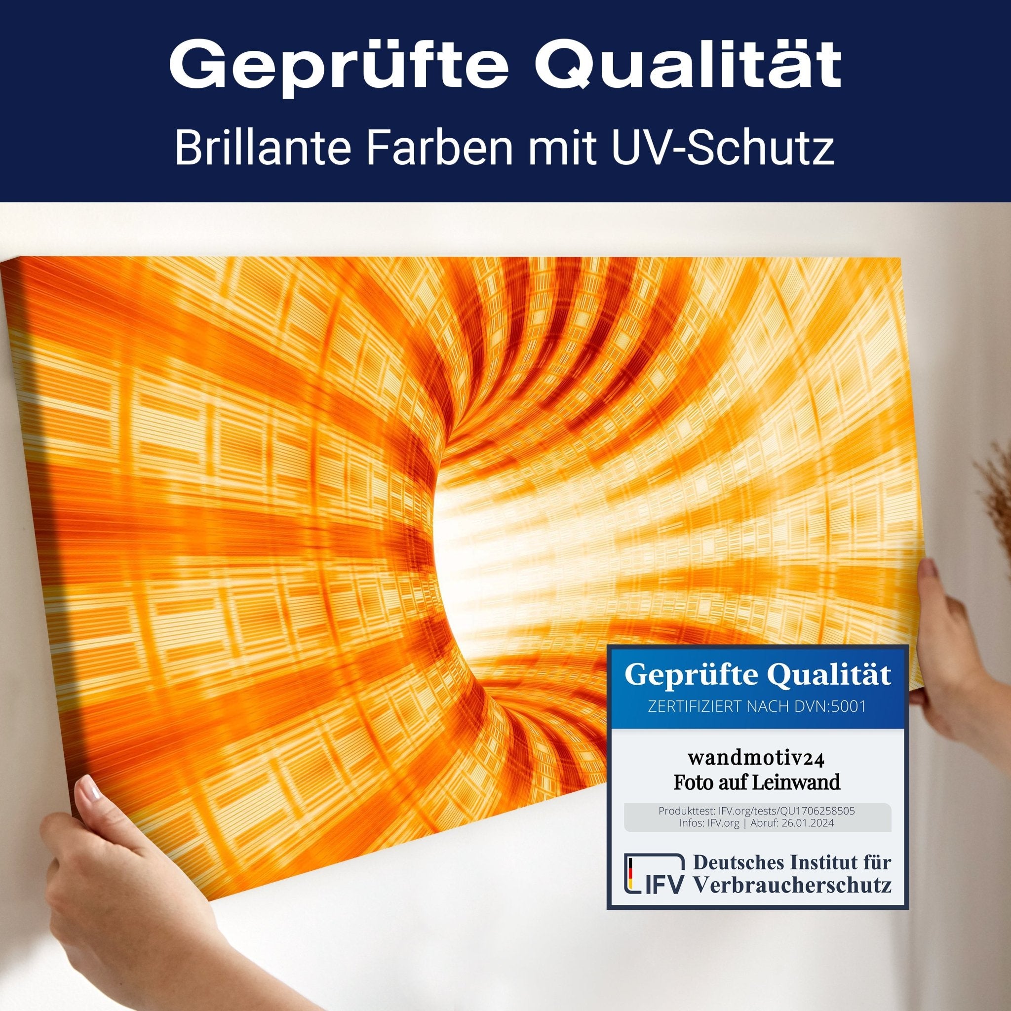 Leinwandbild Gelber Tunnel M0351 kaufen - Bild 4 Leinwandbild Gelber Tunnel M0351 kaufen - Bild 4