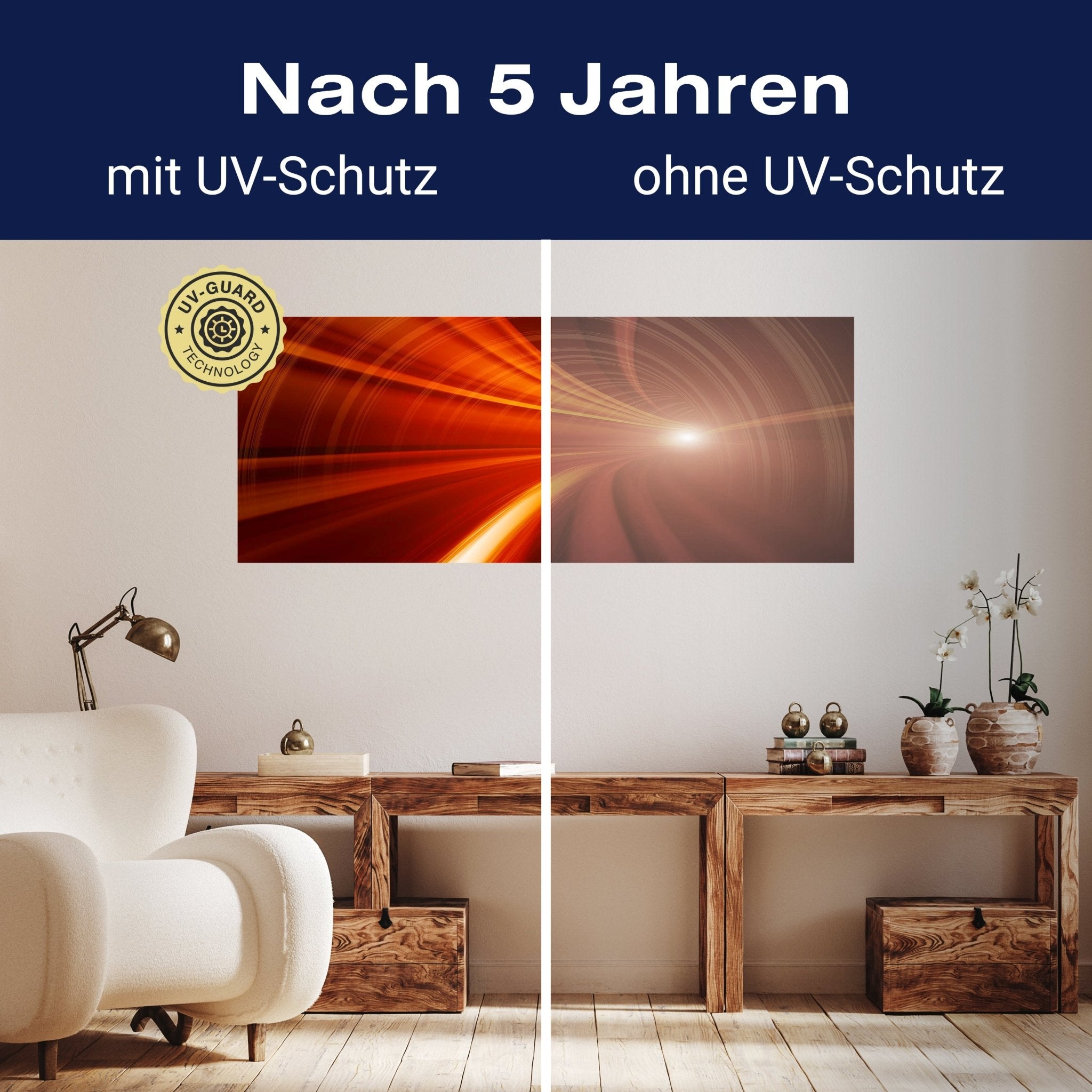 Leinwandbild Orangener Tunnel M0355 kaufen - Bild 9 Leinwandbild Orangener Tunnel M0355 kaufen - Bild 9