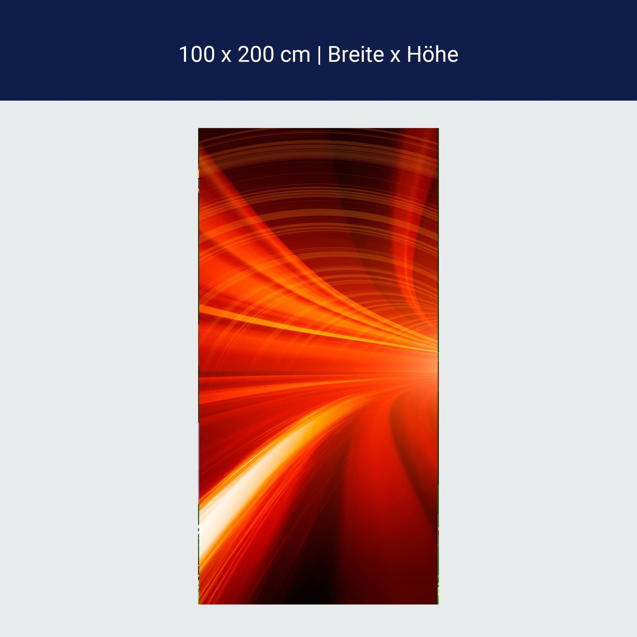 Türtapete Orangener Tunnel M0355 Türtapete Orangener Tunnel M0355