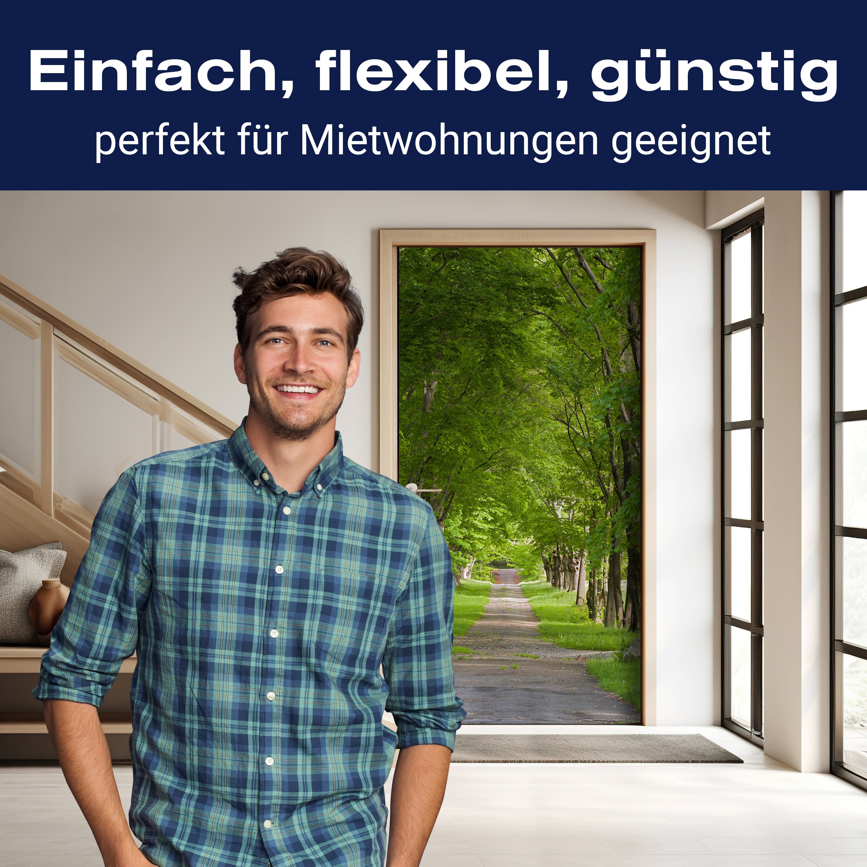 Türtapete Sommerallee M0357 - Bild 3 Türtapete Sommerallee M0357 - Bild 3