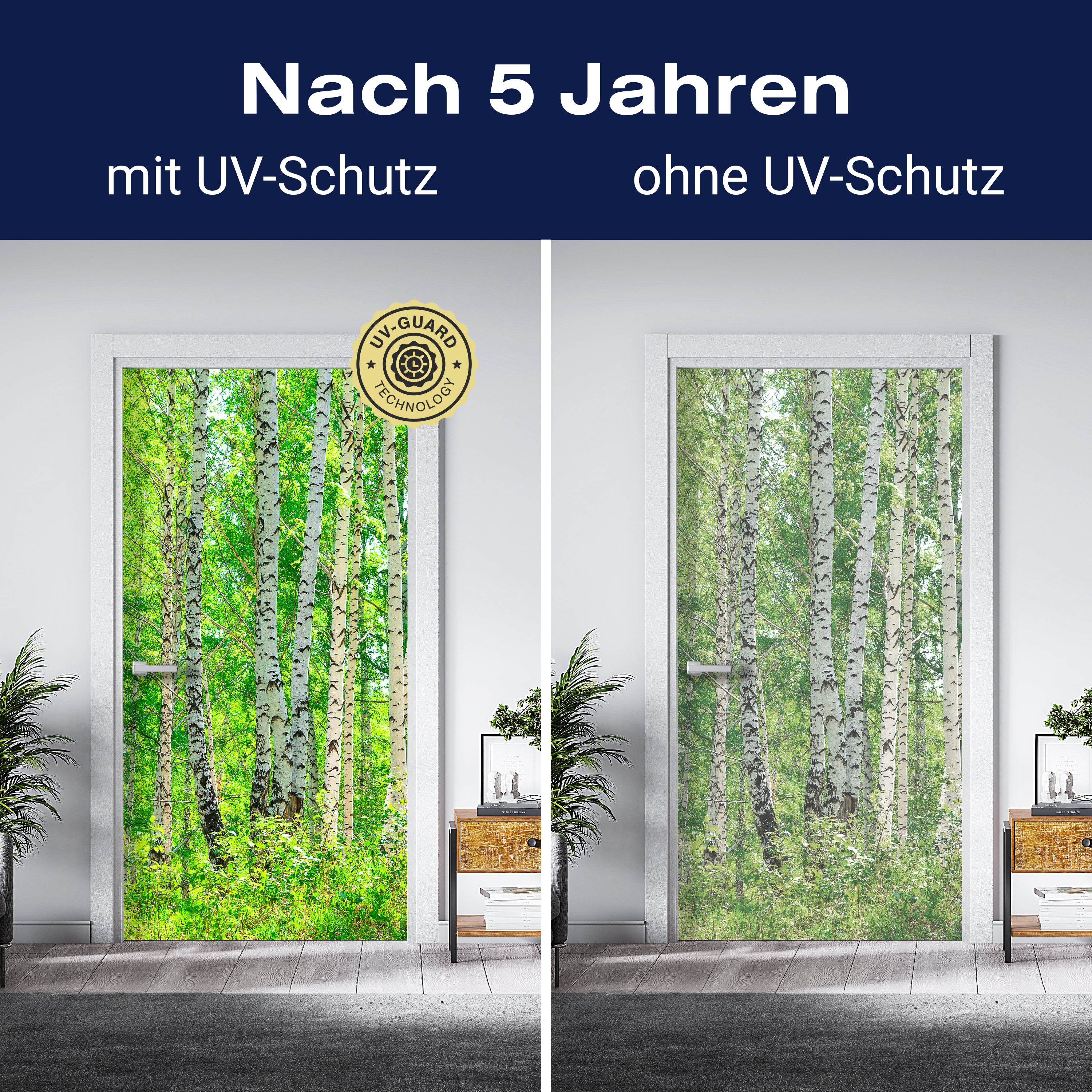 Türtapete Birkenwald M0363 - Bild 4 Türtapete Birkenwald M0363 - Bild 4