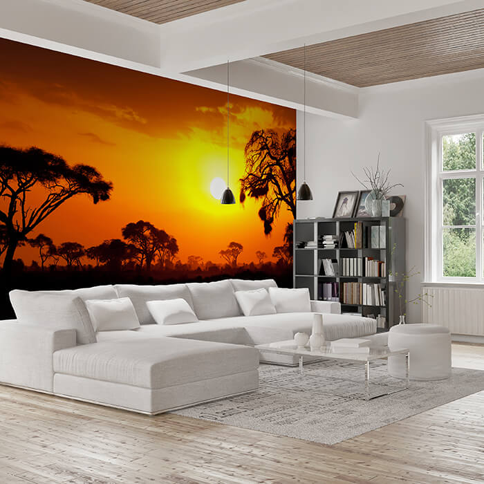 Fototapete Steppe Sonnenuntergang M0367 - Bild 1 Fototapete Steppe Sonnenuntergang M0367 - Bild 1