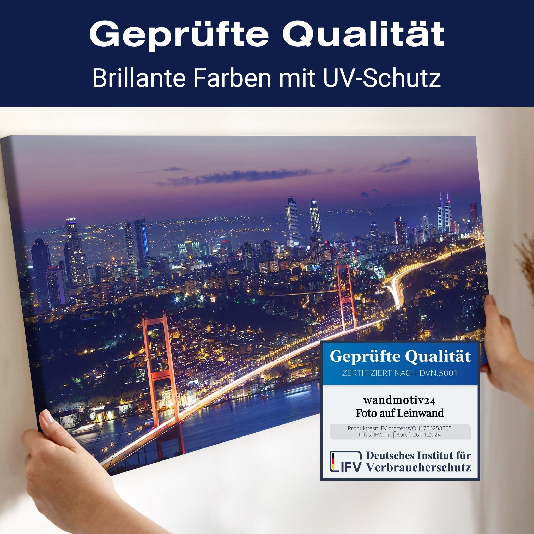 Leinwandbild Istanbul bei Nacht M0374 kaufen - Bild 4 Leinwandbild Istanbul bei Nacht M0374 kaufen - Bild 4