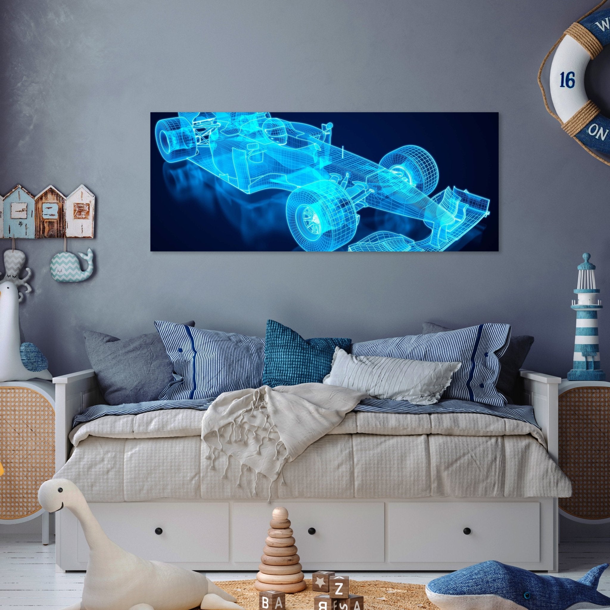 Leinwandbild Rennwagen Gitternetz M0377 kaufen - Bild 3 Leinwandbild Rennwagen Gitternetz M0377 kaufen - Bild 3