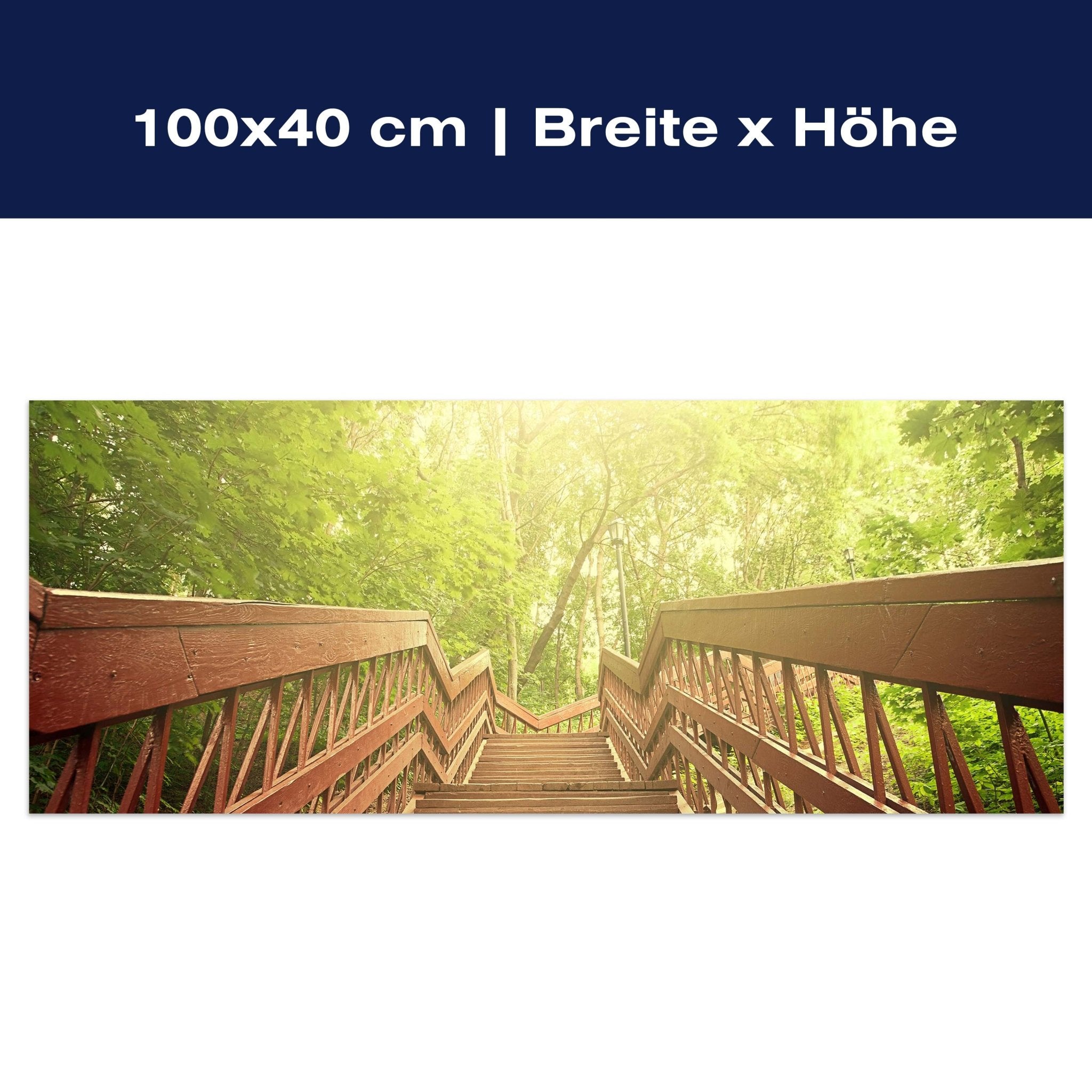 Leinwandbild Gartentreppe M0379 Leinwandbild Gartentreppe M0379