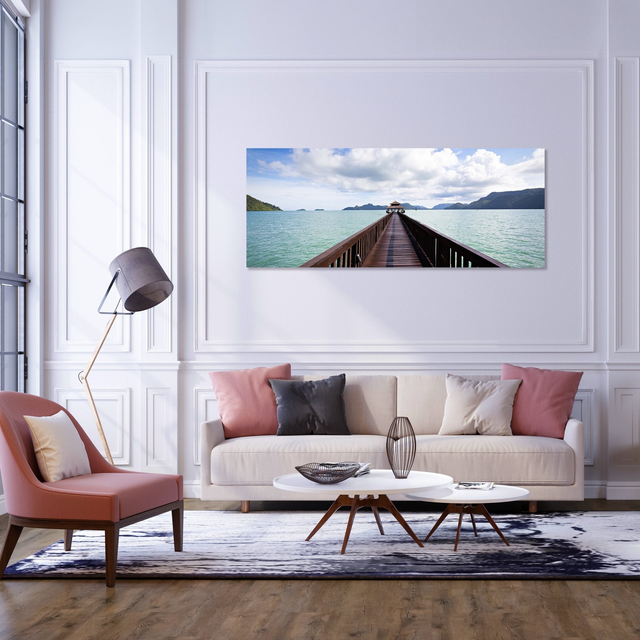 Leinwandbild Hölzerner Steg M0395 kaufen - Bild 2 Leinwandbild Hölzerner Steg M0395 kaufen - Bild 2