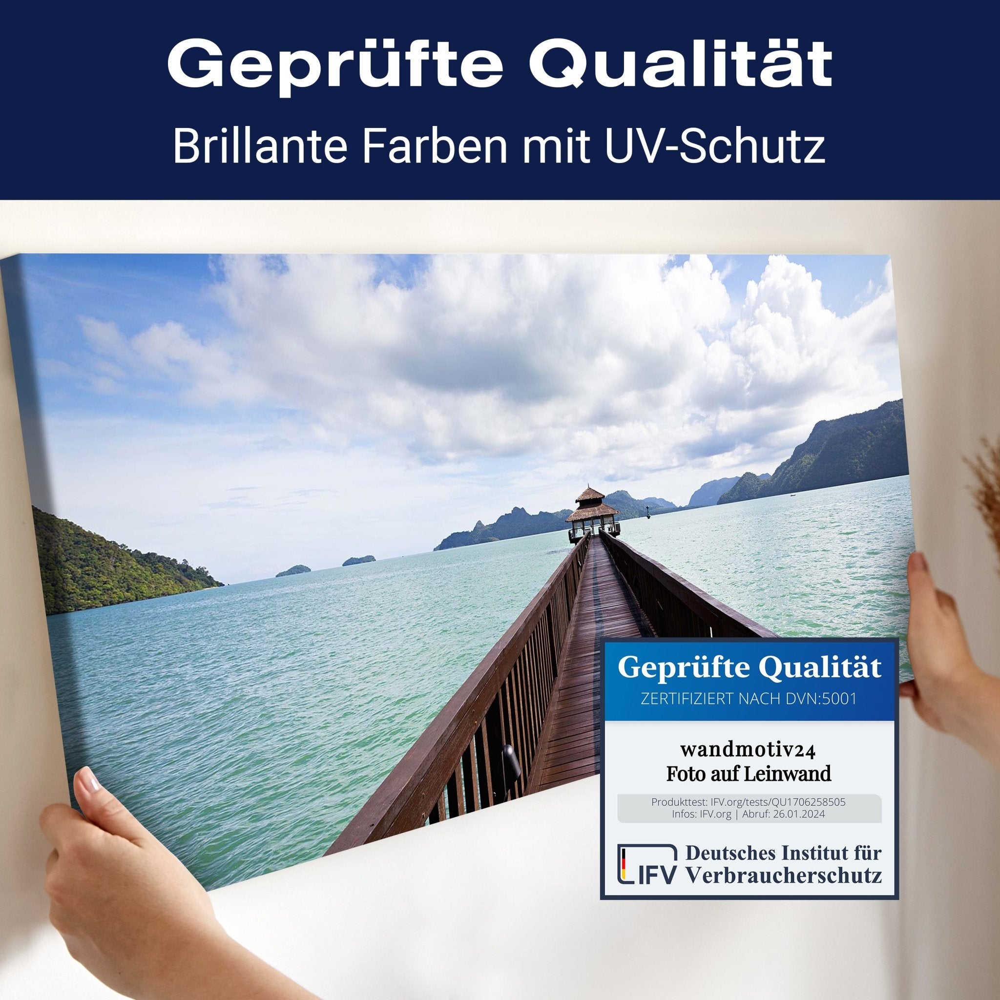 Leinwandbild Hölzerner Steg M0395 kaufen - Bild 4 Leinwandbild Hölzerner Steg M0395 kaufen - Bild 4