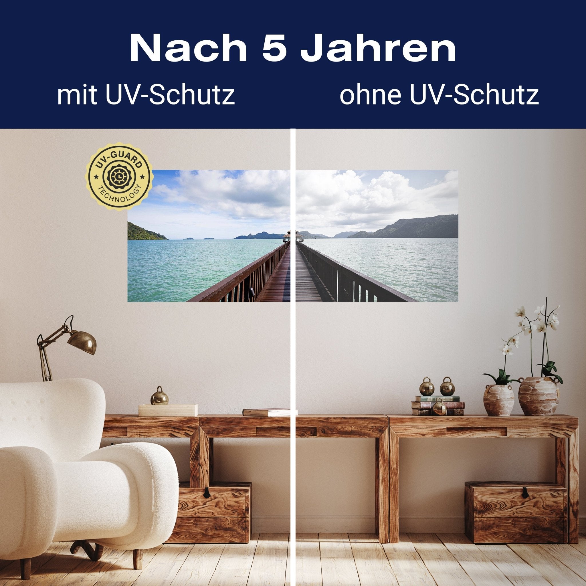 Leinwandbild Hölzerner Steg M0395 kaufen - Bild 9 Leinwandbild Hölzerner Steg M0395 kaufen - Bild 9