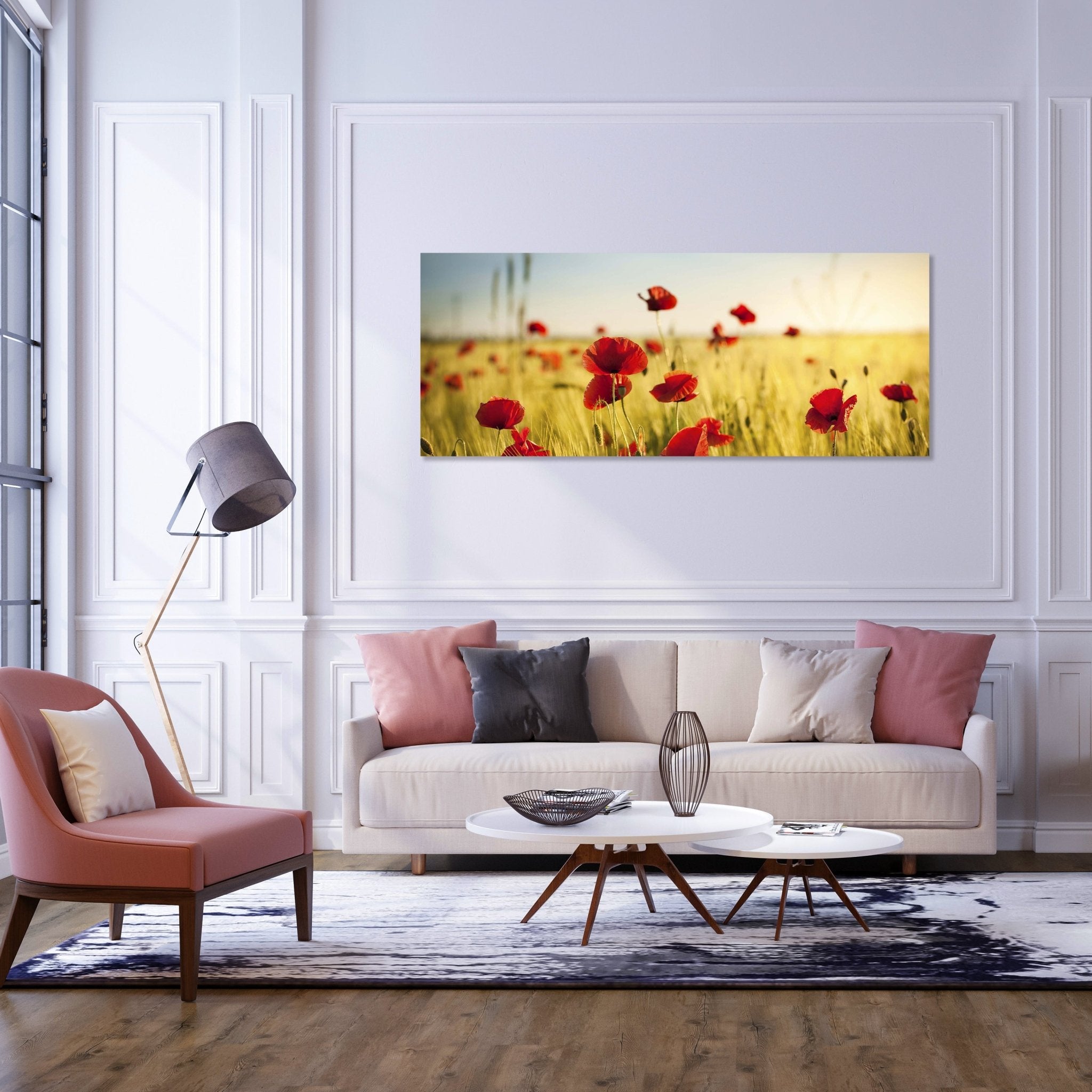 Leinwandbild Kornfeld mit Mohnblumen M0398 kaufen - Bild 2 Leinwandbild Kornfeld mit Mohnblumen M0398 kaufen - Bild 2