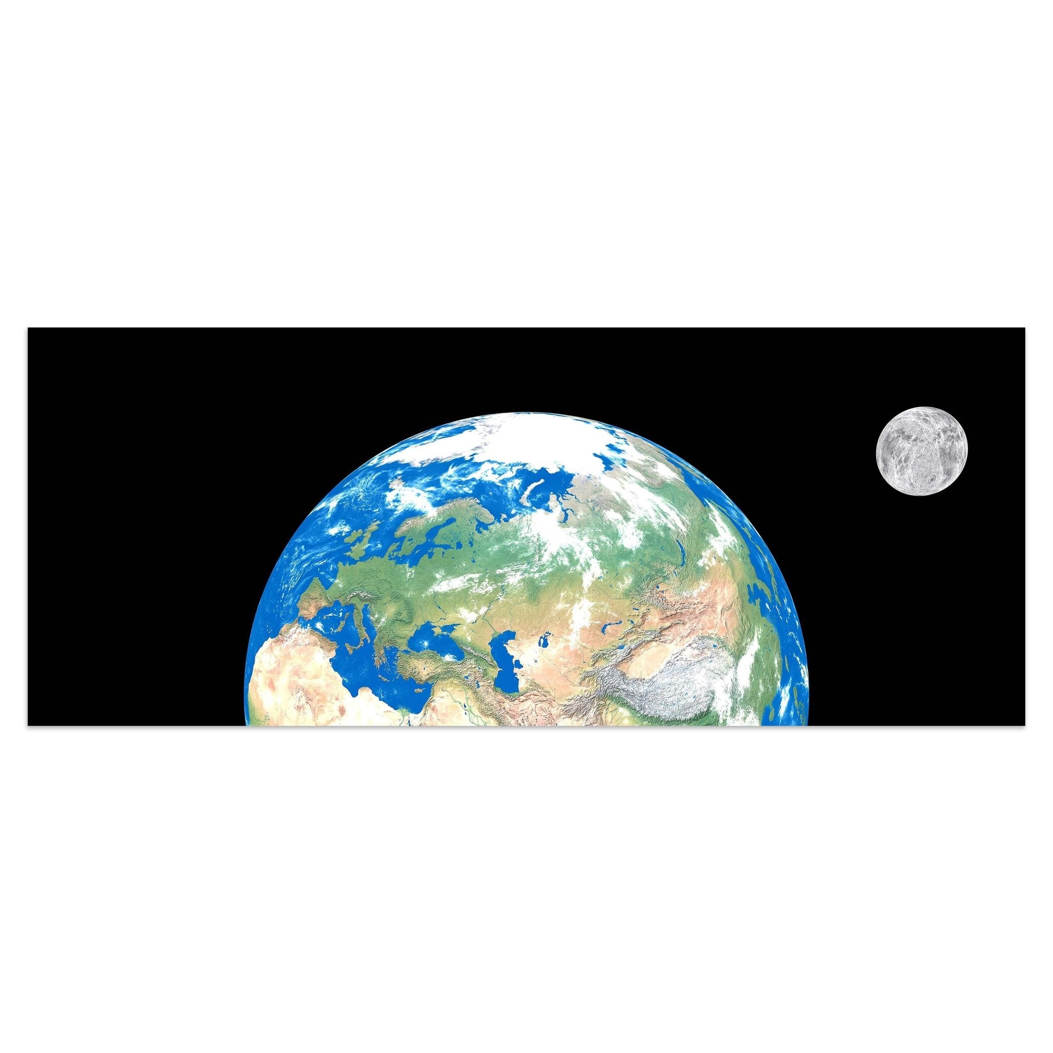 Leinwandbild Erde mit Mond M0402 kaufen - Bild 1 Leinwandbild Erde mit Mond M0402 kaufen - Bild 1