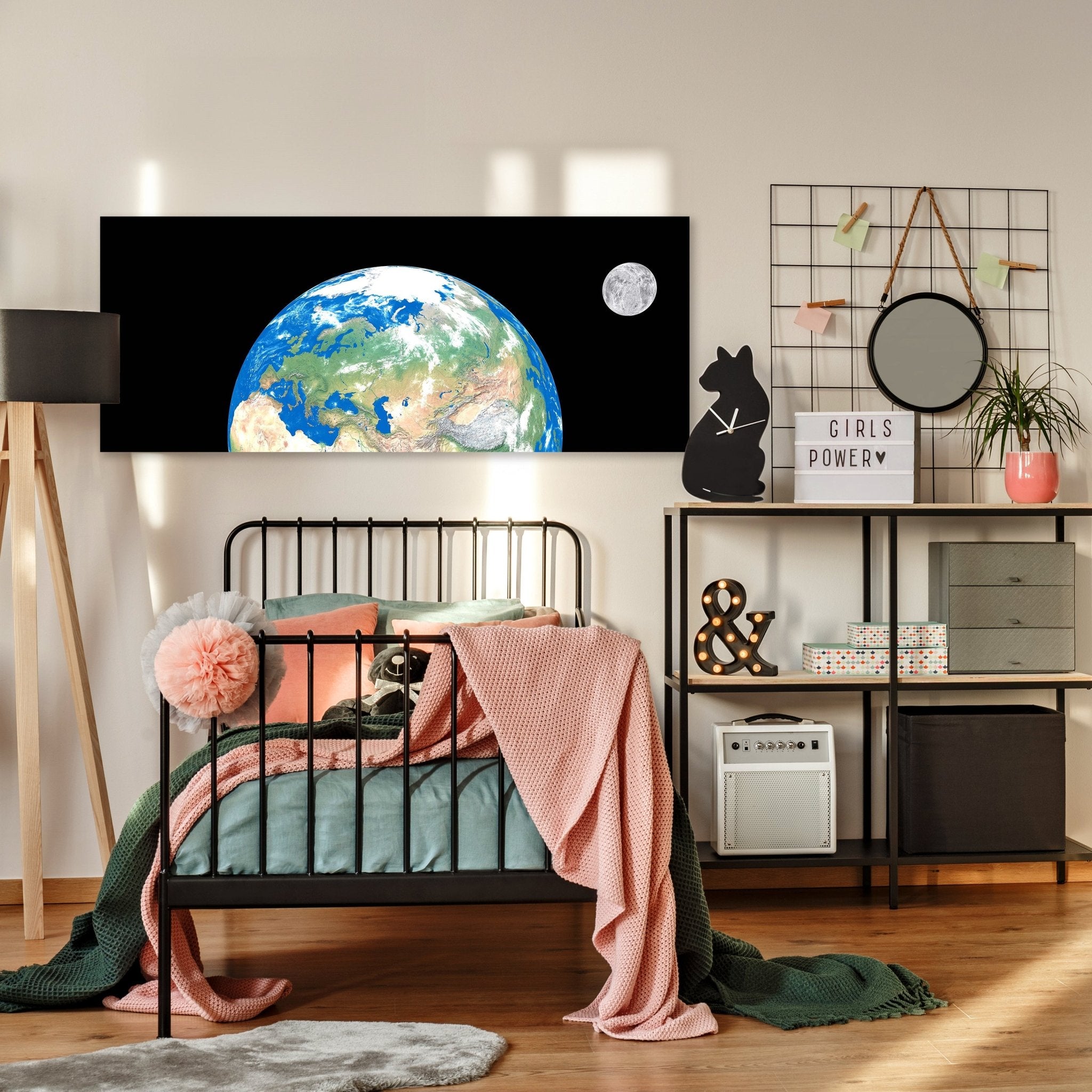 Leinwandbild Erde mit Mond M0402 kaufen - Bild 3 Leinwandbild Erde mit Mond M0402 kaufen - Bild 3