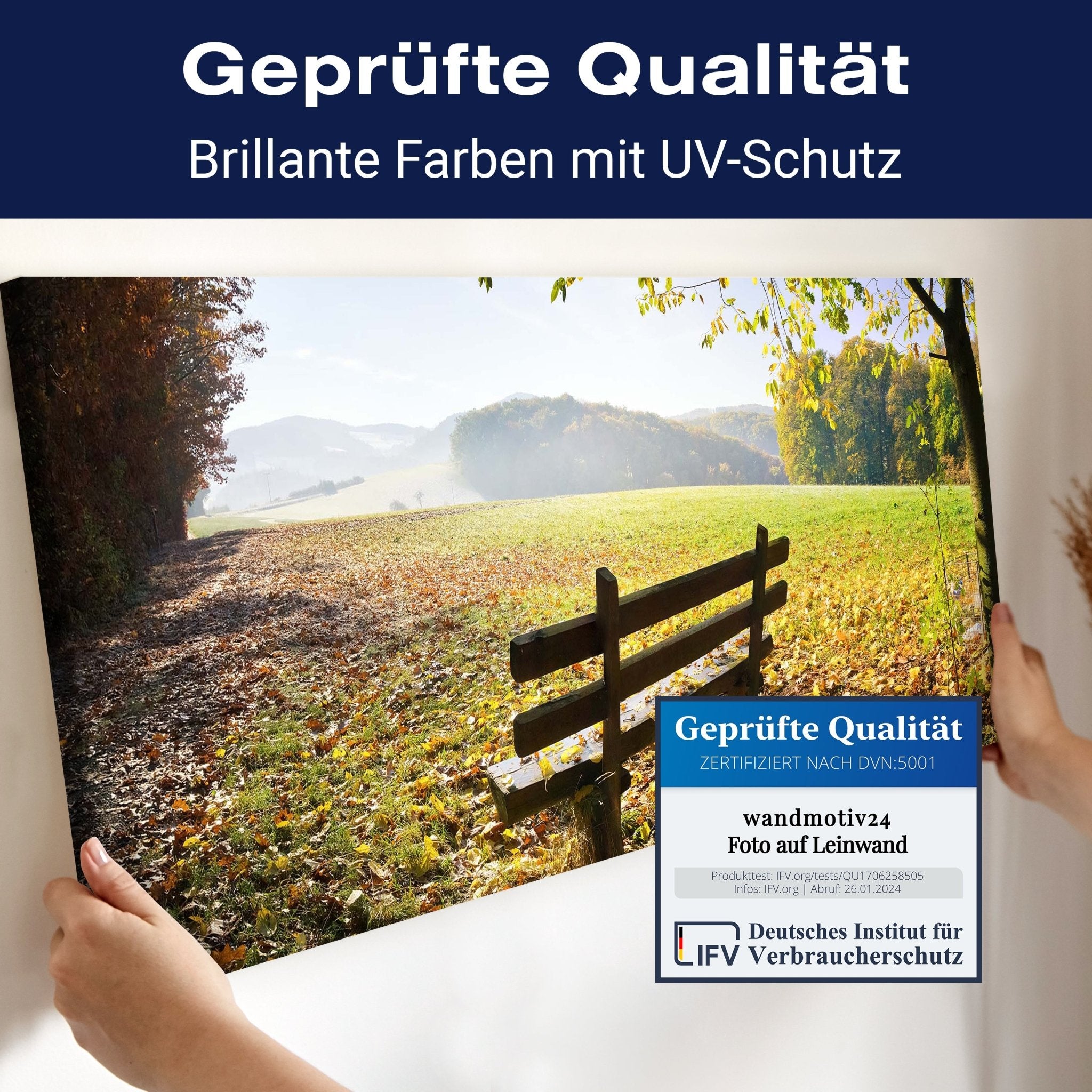 Leinwandbild Parkbank im Herbst M0415 kaufen - Bild 4 Leinwandbild Parkbank im Herbst M0415 kaufen - Bild 4