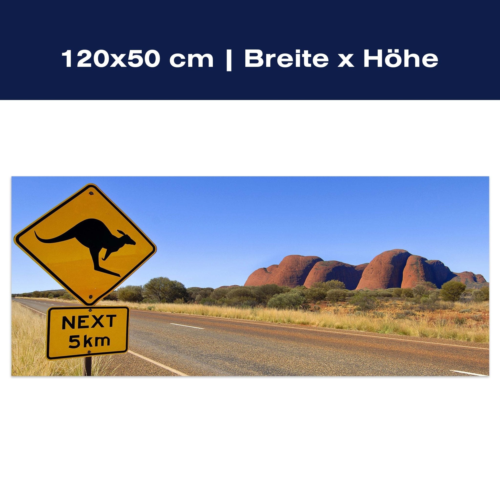 Leinwandbild Känguruschild M0421 Leinwandbild Känguruschild M0421