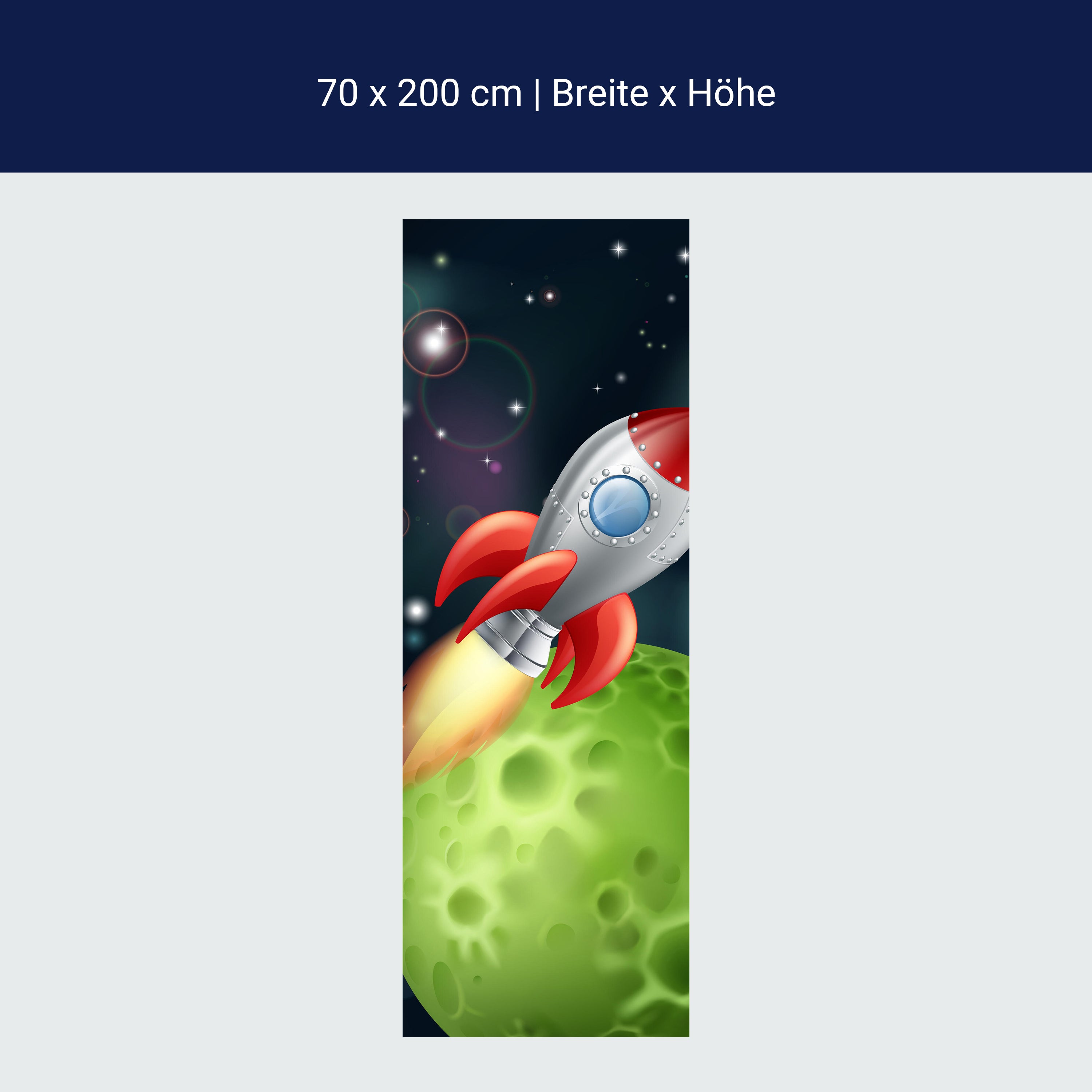 Türtapete Rakete im Weltall M0432 Türtapete Rakete im Weltall M0432