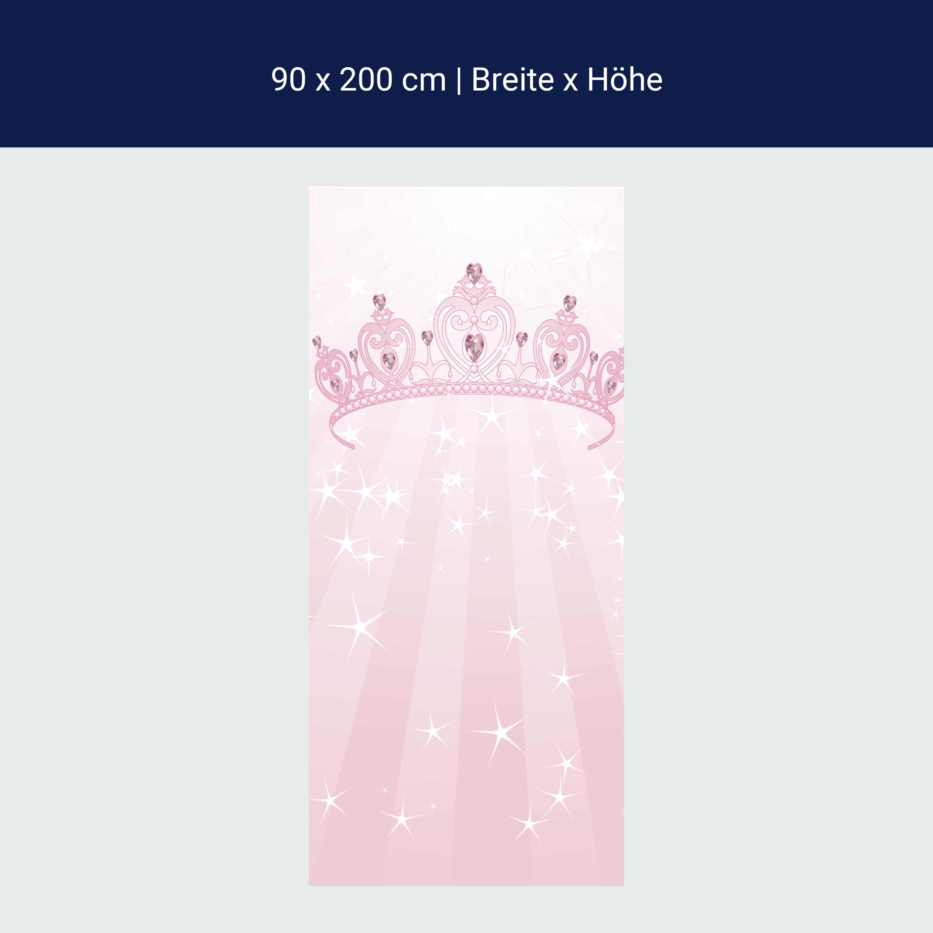 Türtapete Prinzessinnenkrone M0436 Türtapete Prinzessinnenkrone M0436