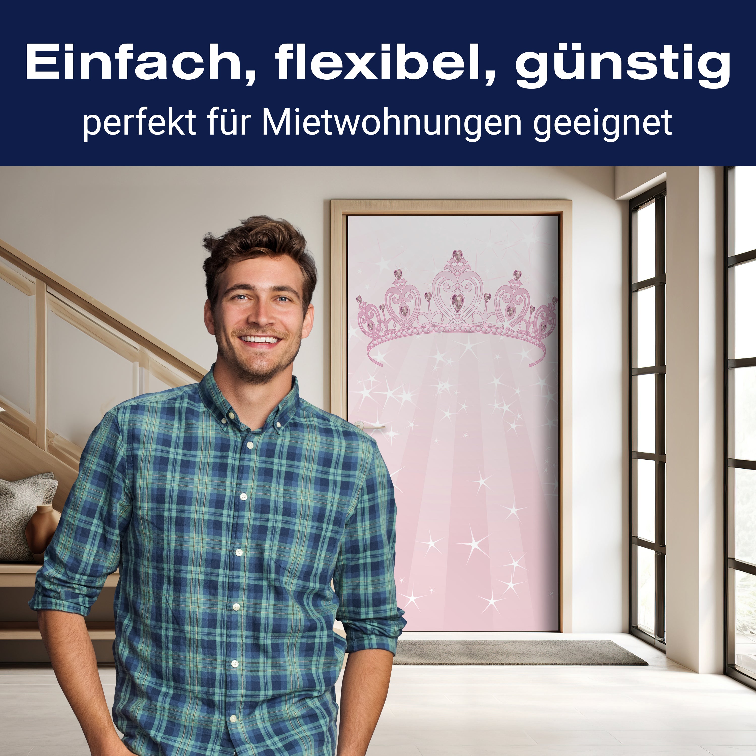 Türtapete Prinzessinnenkrone M0436 - Bild 3 Türtapete Prinzessinnenkrone M0436 - Bild 3