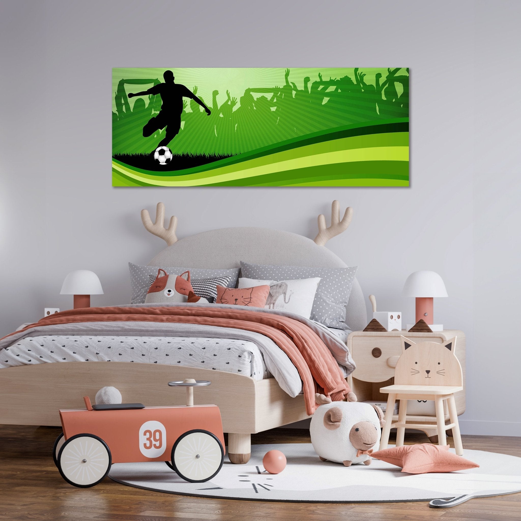 Leinwandbild Fussball M0439 kaufen - Bild 2 Leinwandbild Fussball M0439 kaufen - Bild 2