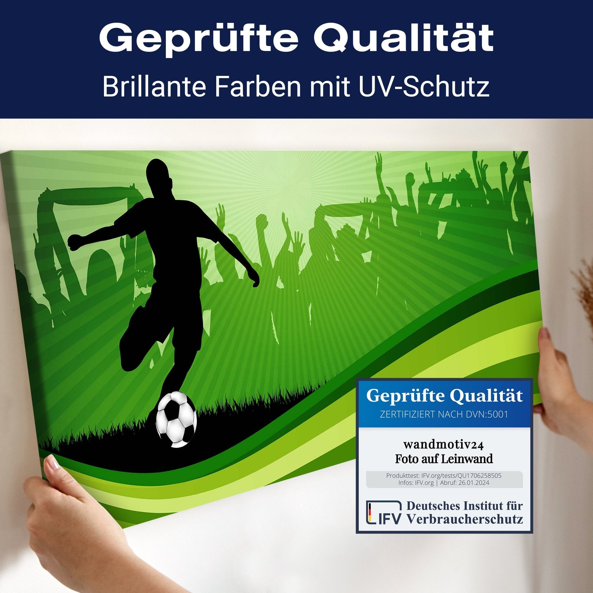 Leinwandbild Fussball M0439 kaufen - Bild 4 Leinwandbild Fussball M0439 kaufen - Bild 4